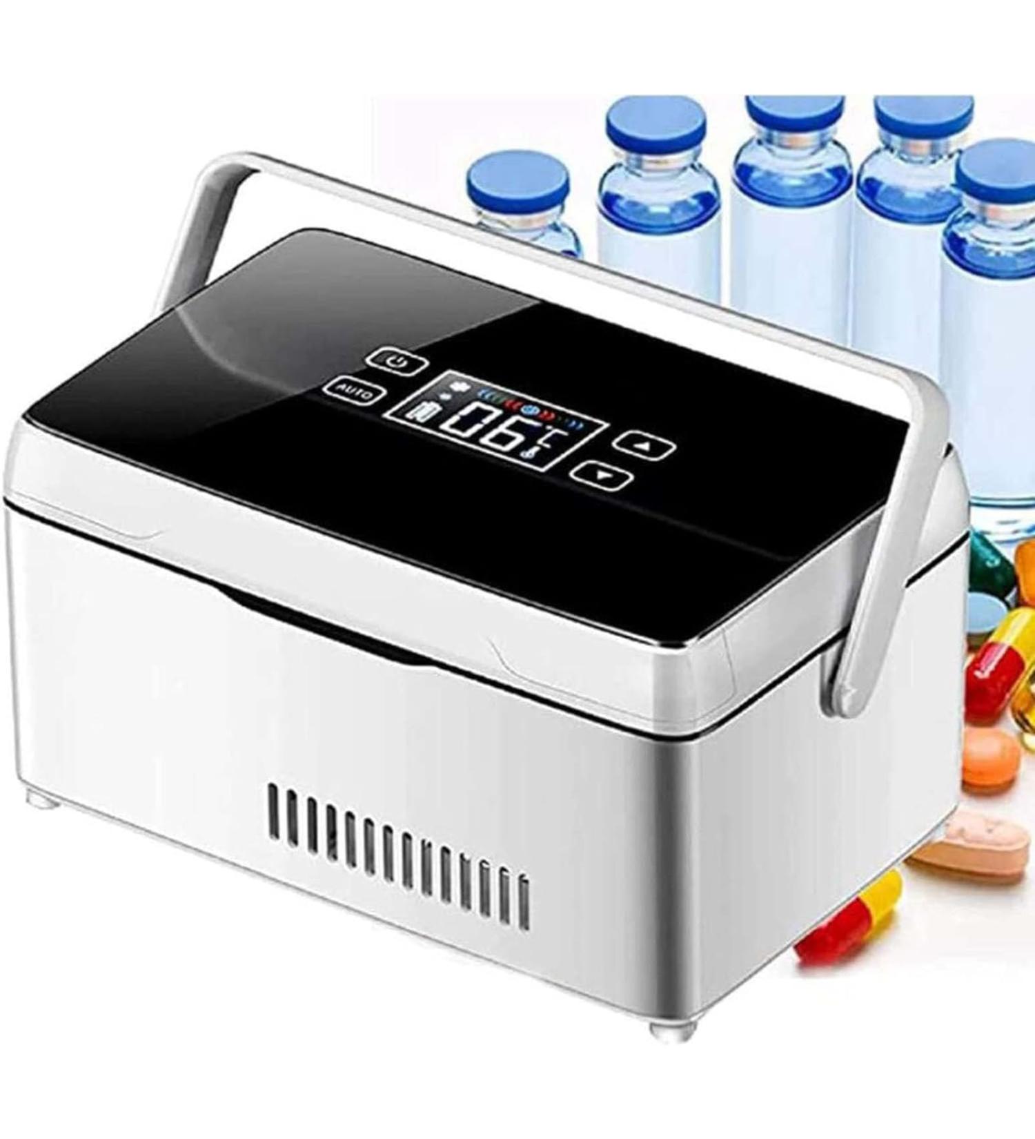 BYERZ BYERZ LED Display Mini-cool Box Car Cooling Box Cool Box Electrical Insulin Cooling Bag Car Refrigerator Diabetes Bag Medication Cooling Box Cool Box Small Medication Fridge 1 Battery - Buy Online on GoSupps.com