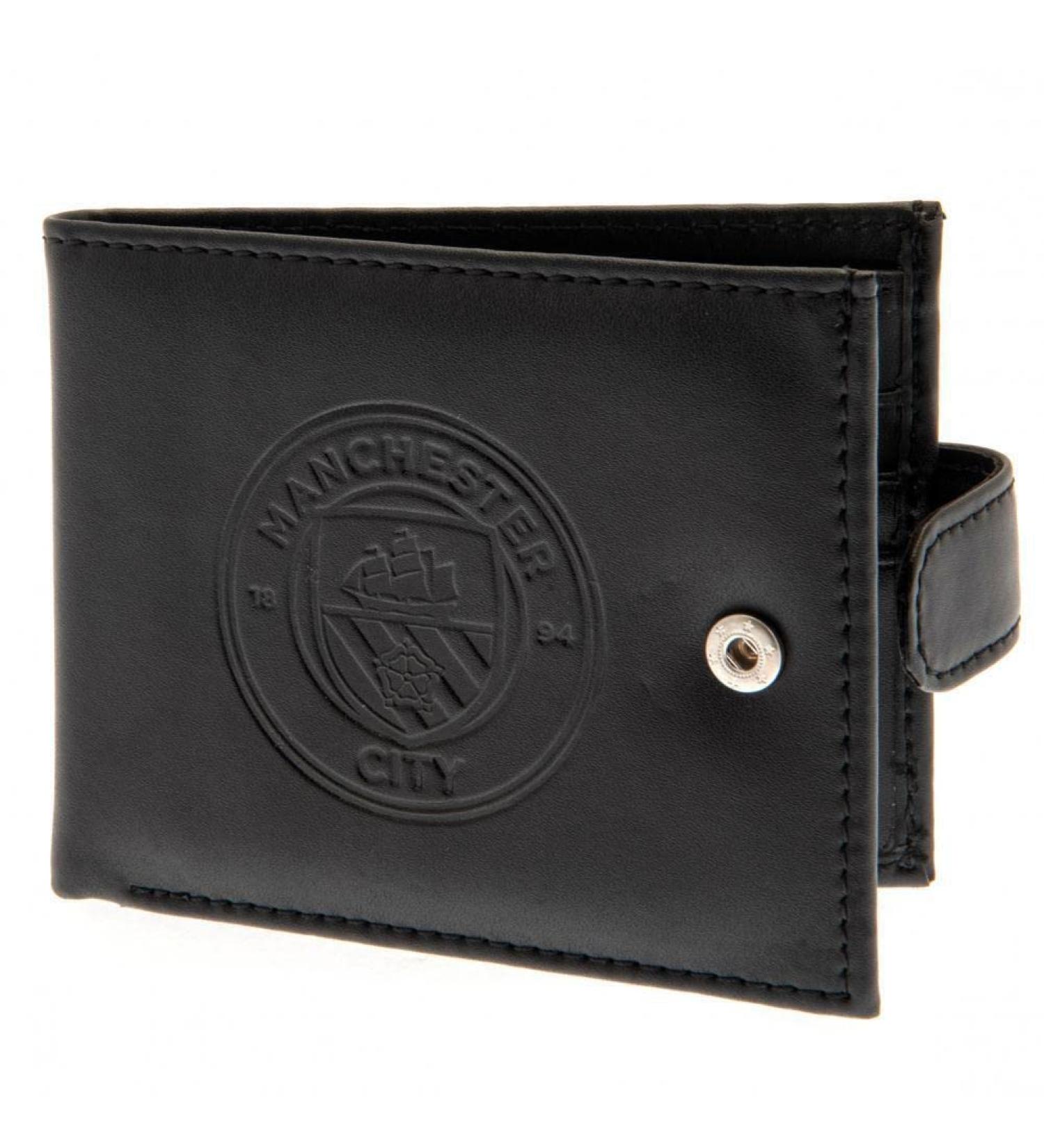 Buy Manchester City RFID Embossed Leather Wallet - Stylish & Secure | International Shipping Available - Buy Online on GoSupps.com