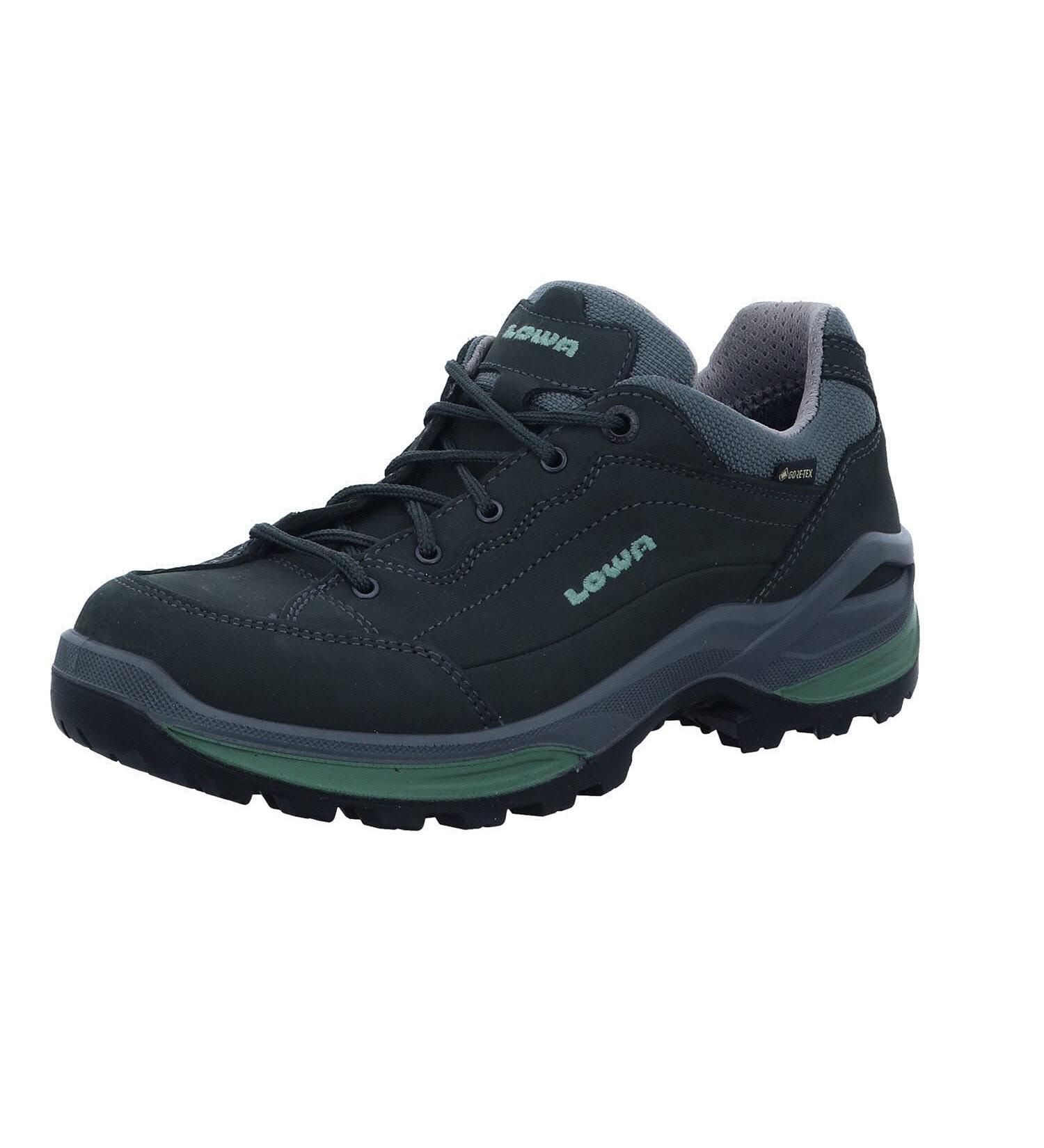 LOWA Renegade GTX LO W Women's Hiking Shoe - Outdoor Gore-Tex Graphite Jade Size 37.5 EU - International Shipping Available - Buy Online on GoSupps.com