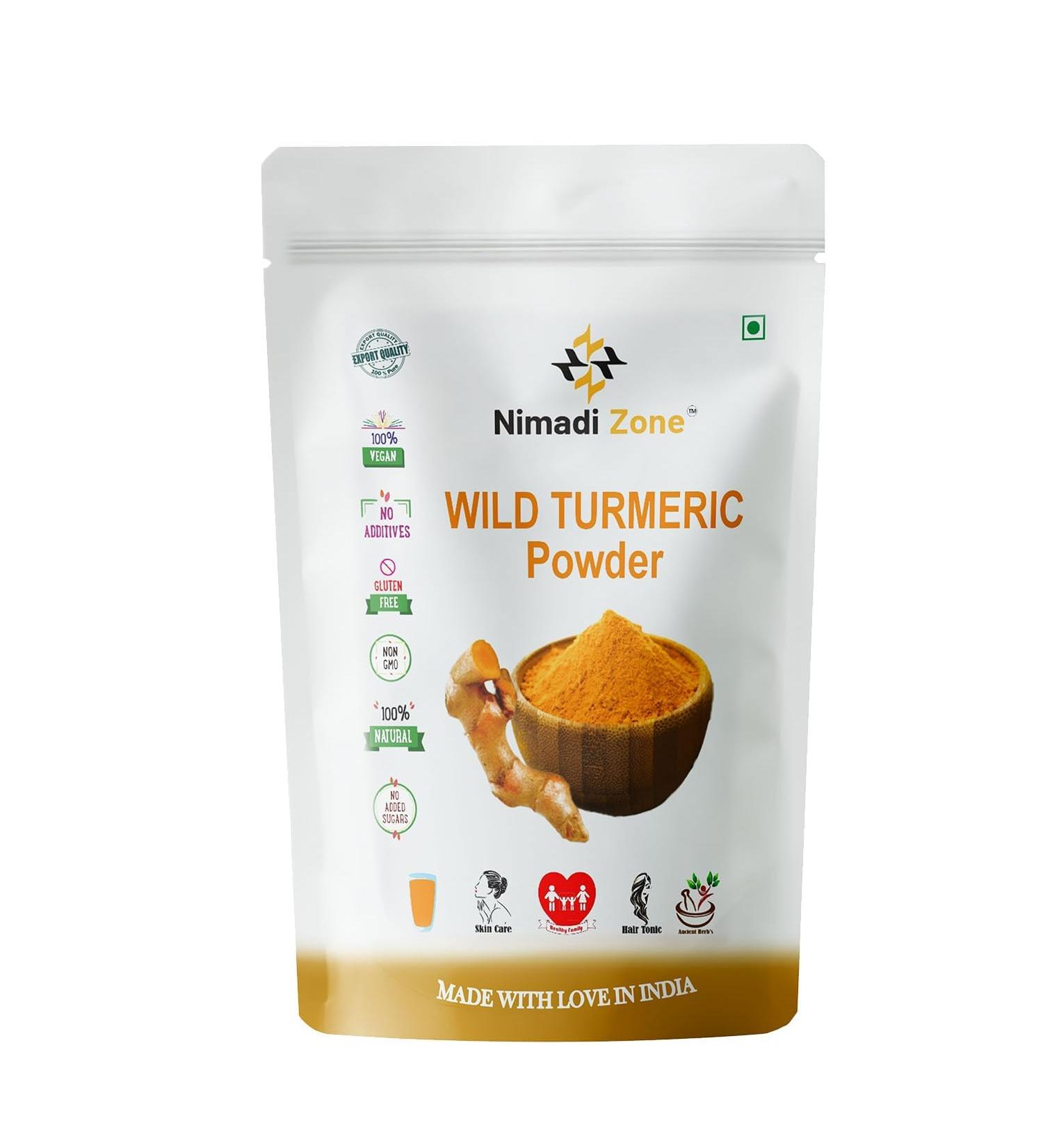 YANG Kasturi Haldi | Wild Turmeric | Turmeric Aromatica | Jangali Haldi | Kasturi Manjal Powder for Skin Care | Face Pack - 500g x 2 1kg