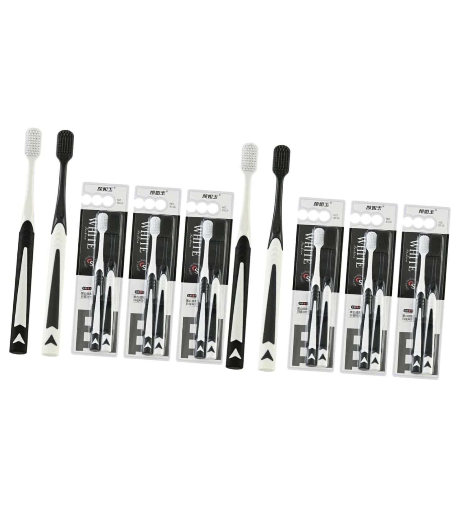 Ounona 8 Pairs Soft Toothbrush Set | Deep Cleaning Dental Hygiene Accessories for Travel & Home | Durable Polypropylene Tooth Brushes - Buy Online on GoSupps.com