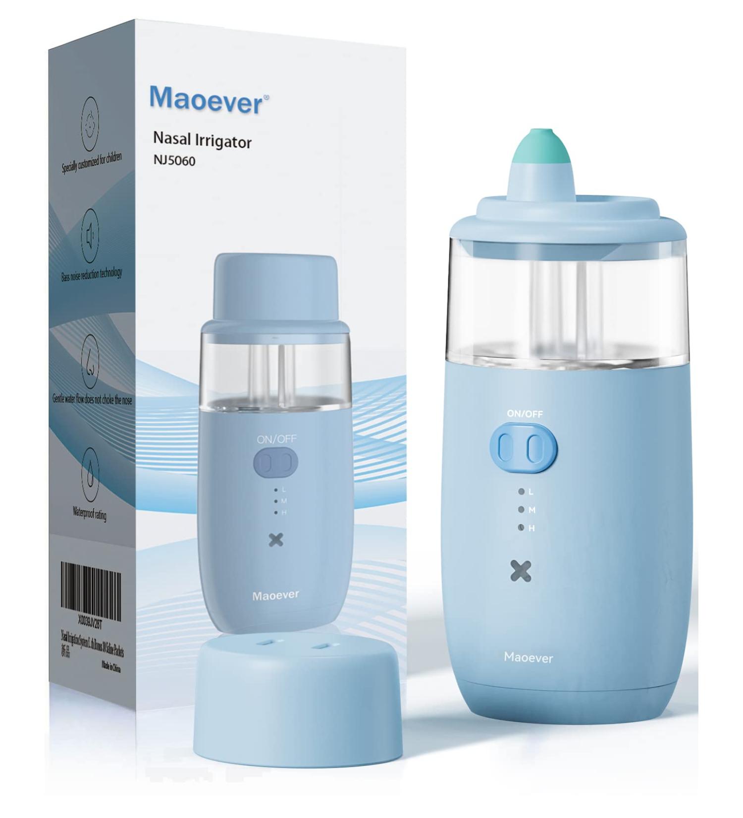 Cordless Nasal Care Sinus Cleaner Machine - Pale Blue - Buy Online on GoSupps.com