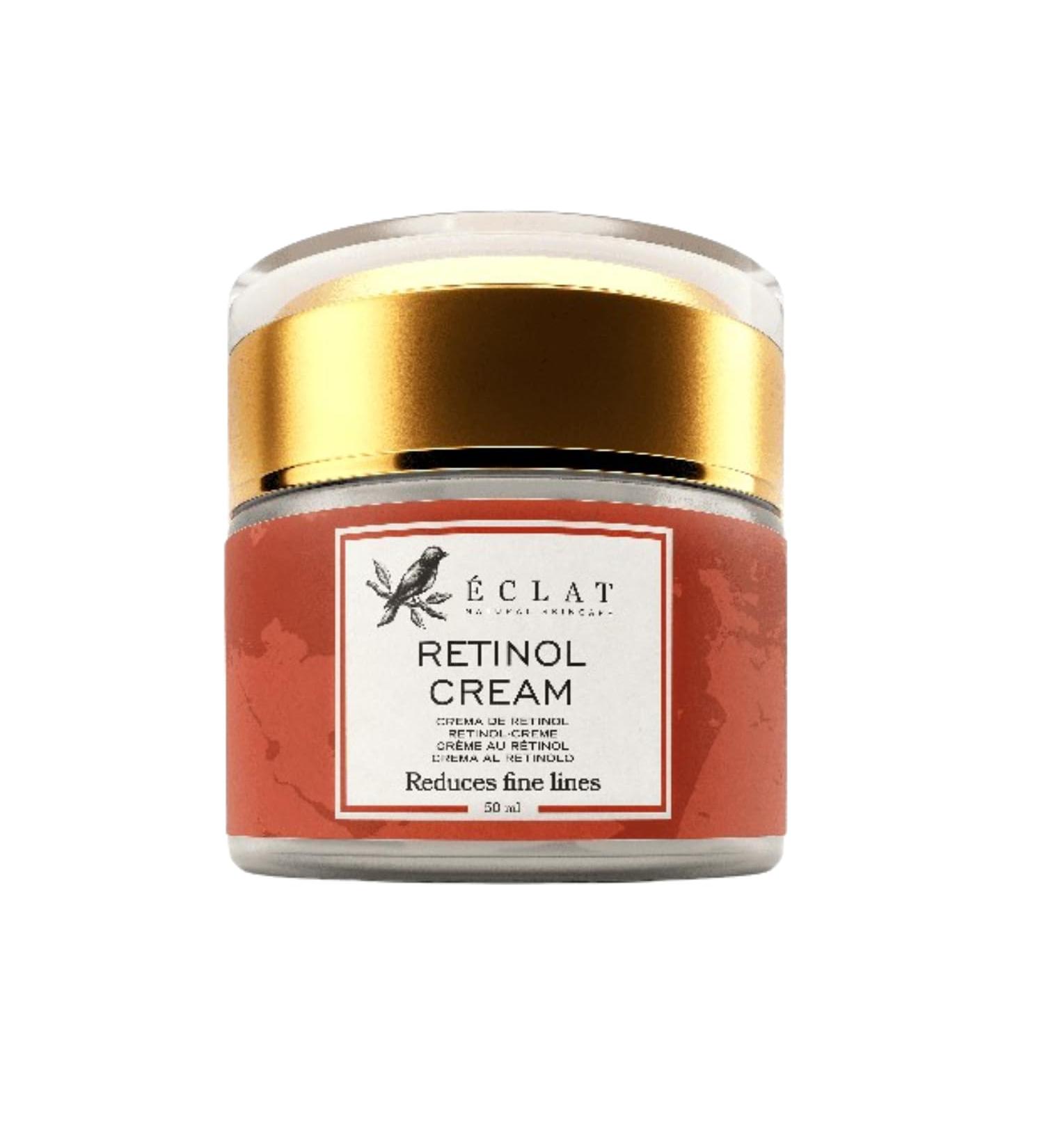 E-C-L-A-T Retinol Cream Reduce Fine Lines & Wrinkles Moisturizer for Smoother Youthful Complexion 2.5% Retinol and Hyaluronic Acid Intense Hydration 50ml - Buy Online on GoSupps.com