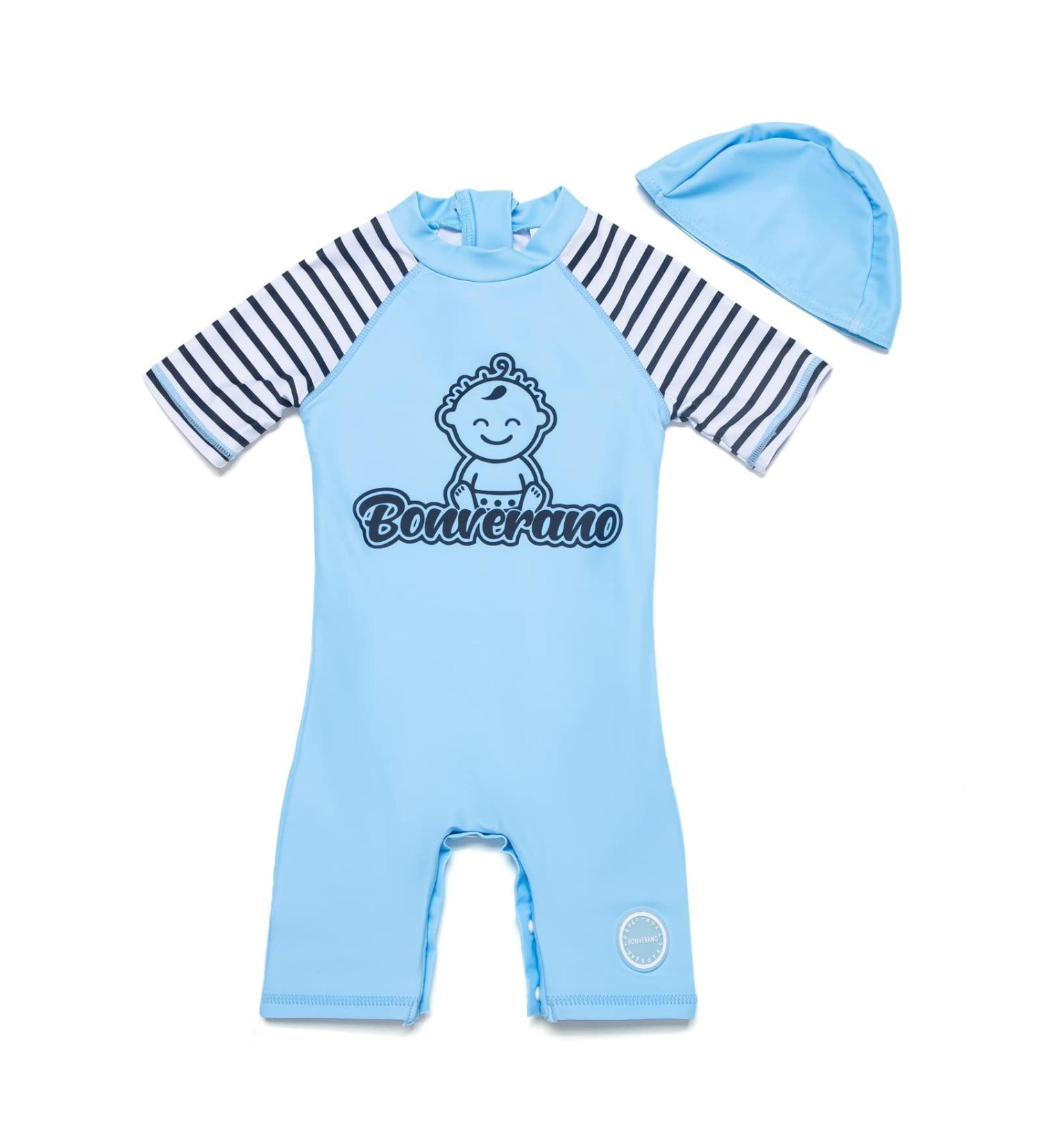 BONVERANO Baby Boys Swimsuit | UPF 50+ One Piece Bathing Suit for Toddlers | 2-3 Years - Buy Online on GoSupps.com