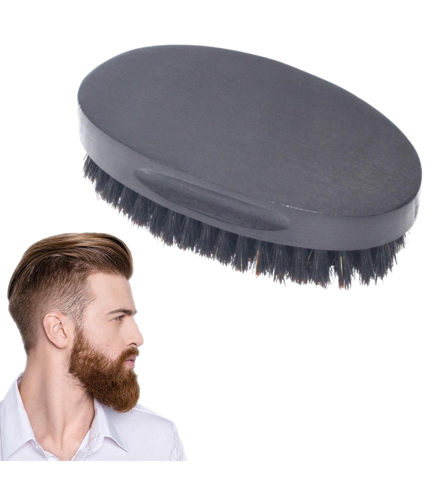 Professional Beard Brush for Men | Steal Cutting Barber Boyar Bristle Brush for Home & Salon Use - Buy Online on GoSupps.com
