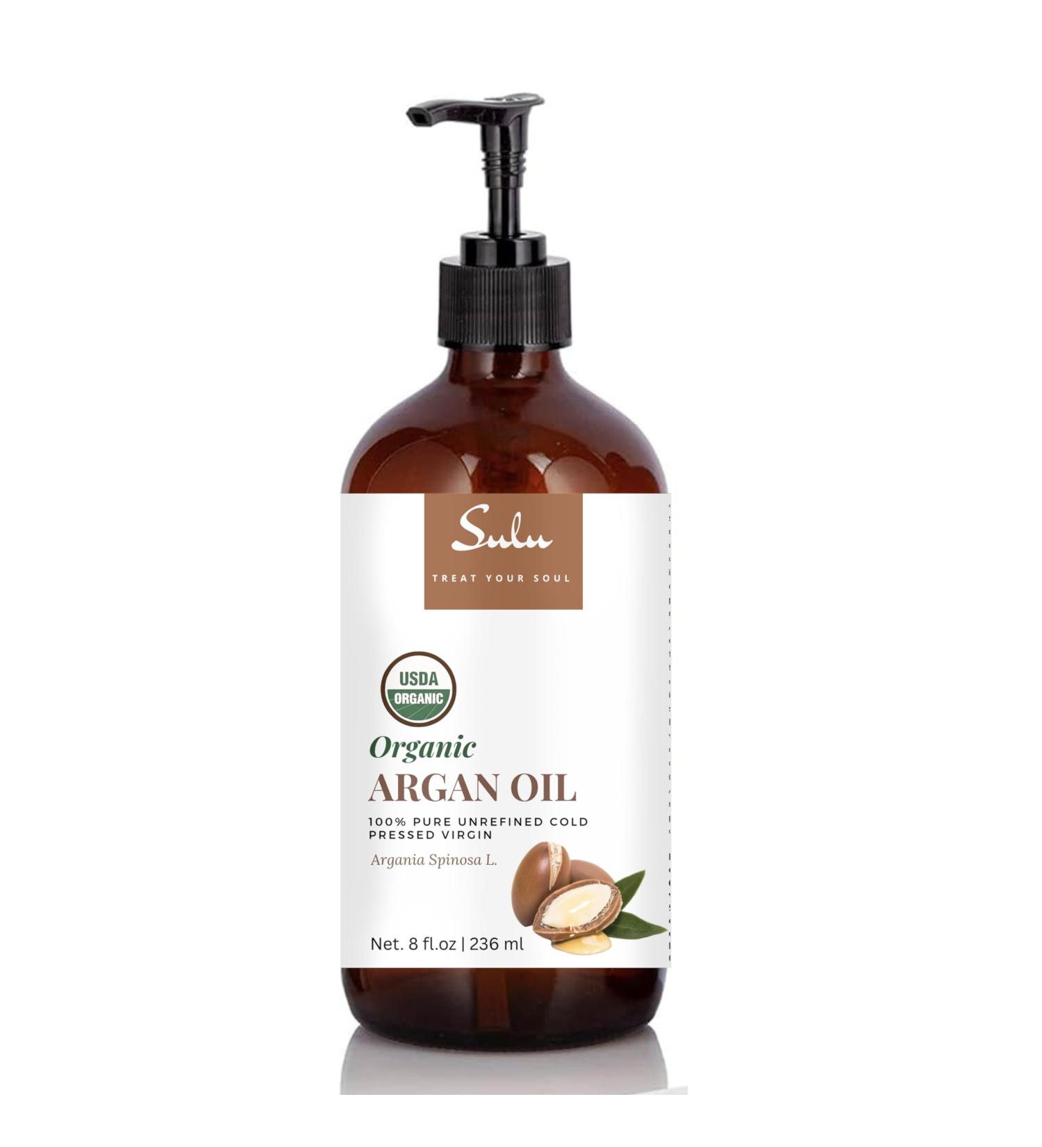 100% Pure Organic Cold Pressed Unrefined Virgin Moroccan Argan Oil (8 oz)- from Agadir Morocco-Skin Care-Hair Care