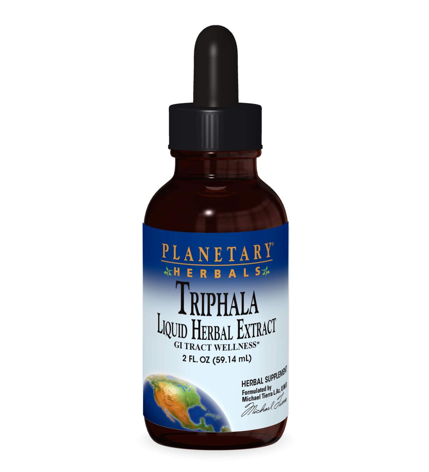 Triphala GI Tract Wellness | Planetary Herbals 1000 mg - 2 Fl Oz | International Shipping Available - Buy Online on GoSupps.com