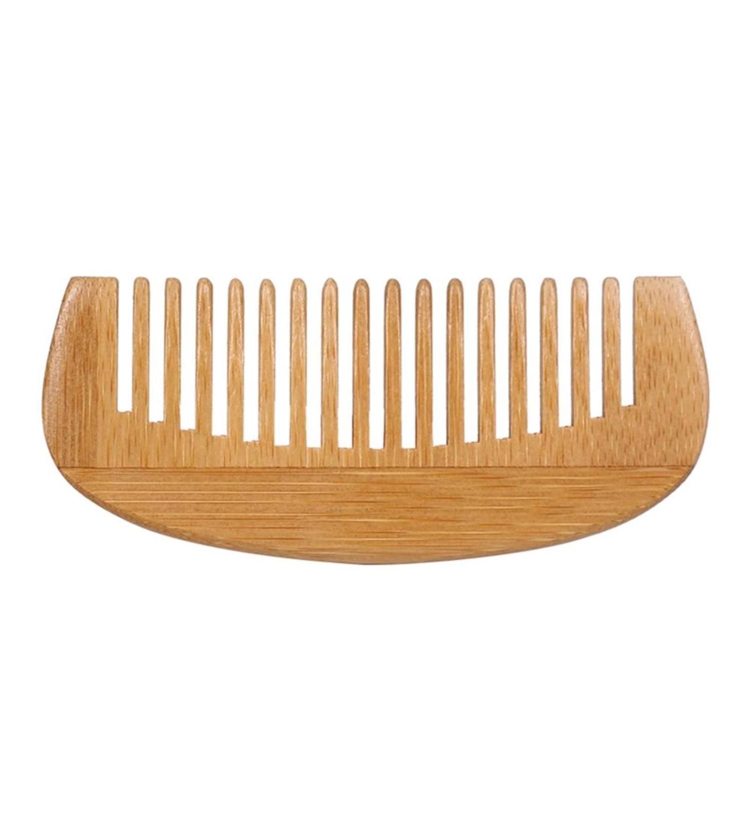 Comb Portable Health Care Peach Wood Comb Closed Tooth Massage Head wooden comb - Buy Online on GoSupps.com