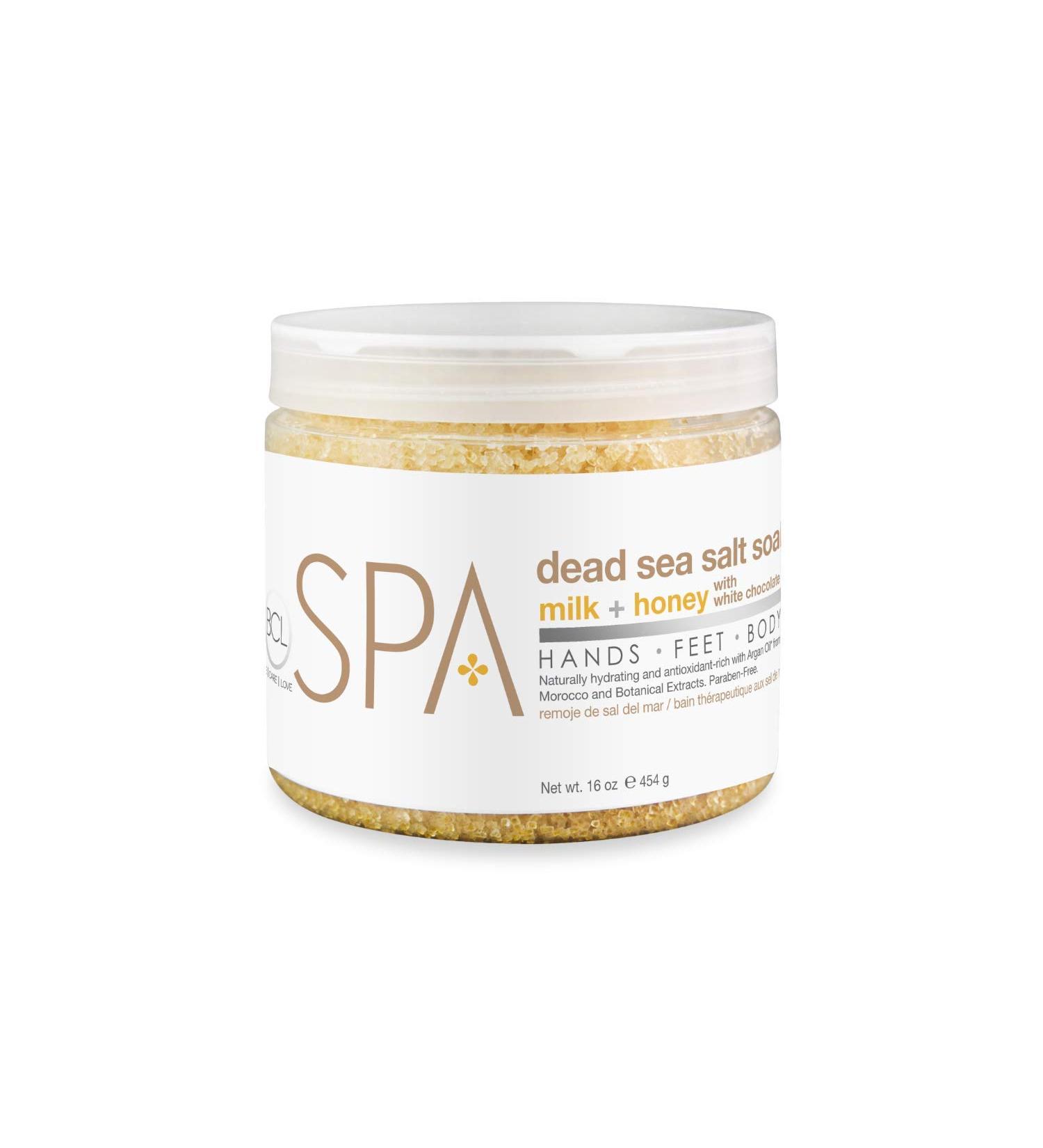 BCL Spa Bath Salt Milk + Honey - Dead Sea Salt Soak for Relaxation | International Shipping - Buy Online on GoSupps.com