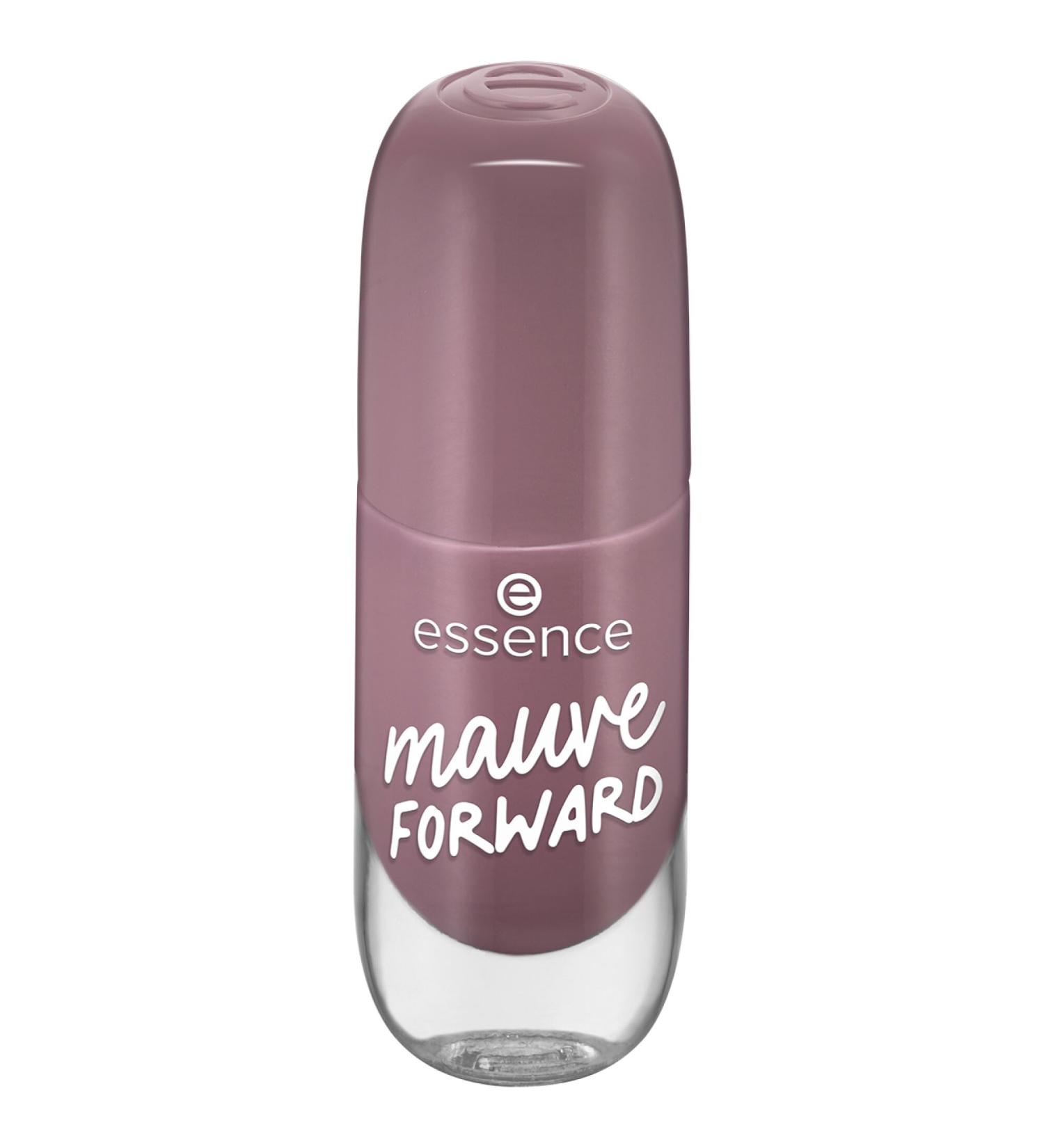 Essence Cosmetics Gel Nail Color Gellack Nailack No. 24 Mauve Forward Braun Expresser Long -lasting color -intensive gelig glossy without acetone vegan microplastics particles free (8ml)