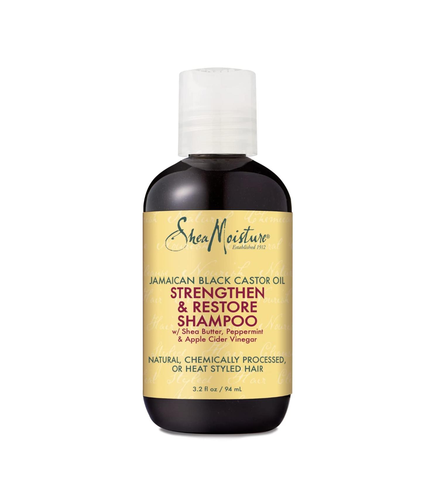 SheaMoisture Jamaican Black Castor Oil Shampoo 3.2 oz - Strengthen & Restore Hair - Buy Online on GoSupps.com