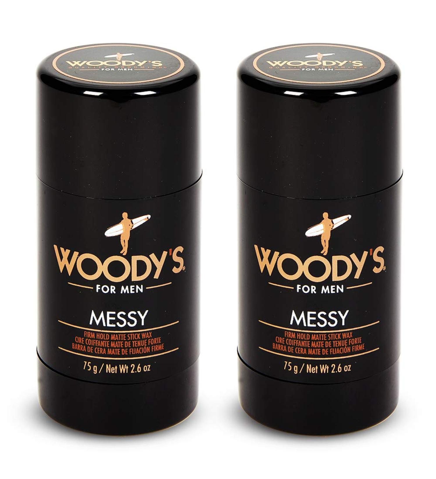 Woody's Messy Styling Stick 2.6 oz - 2 Pack | Easy Hair Styling Solution - Buy Online on GoSupps.com