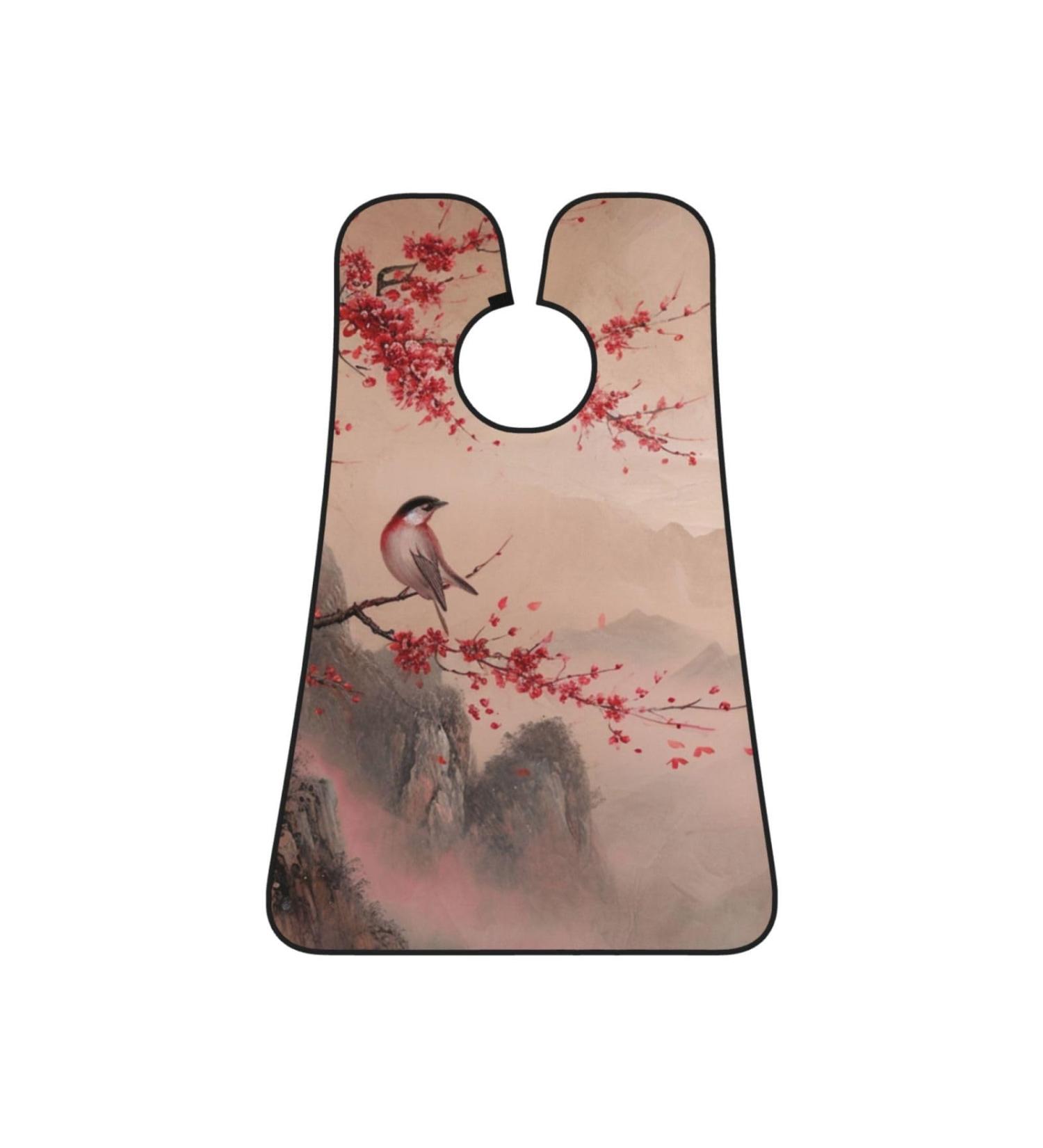 Traditional Art Wallpaper Beard Bib Apron - Non-Stick Hair Catcher for Men | Perfect Shaving Gift | One Size Black - Buy Online on GoSupps.com