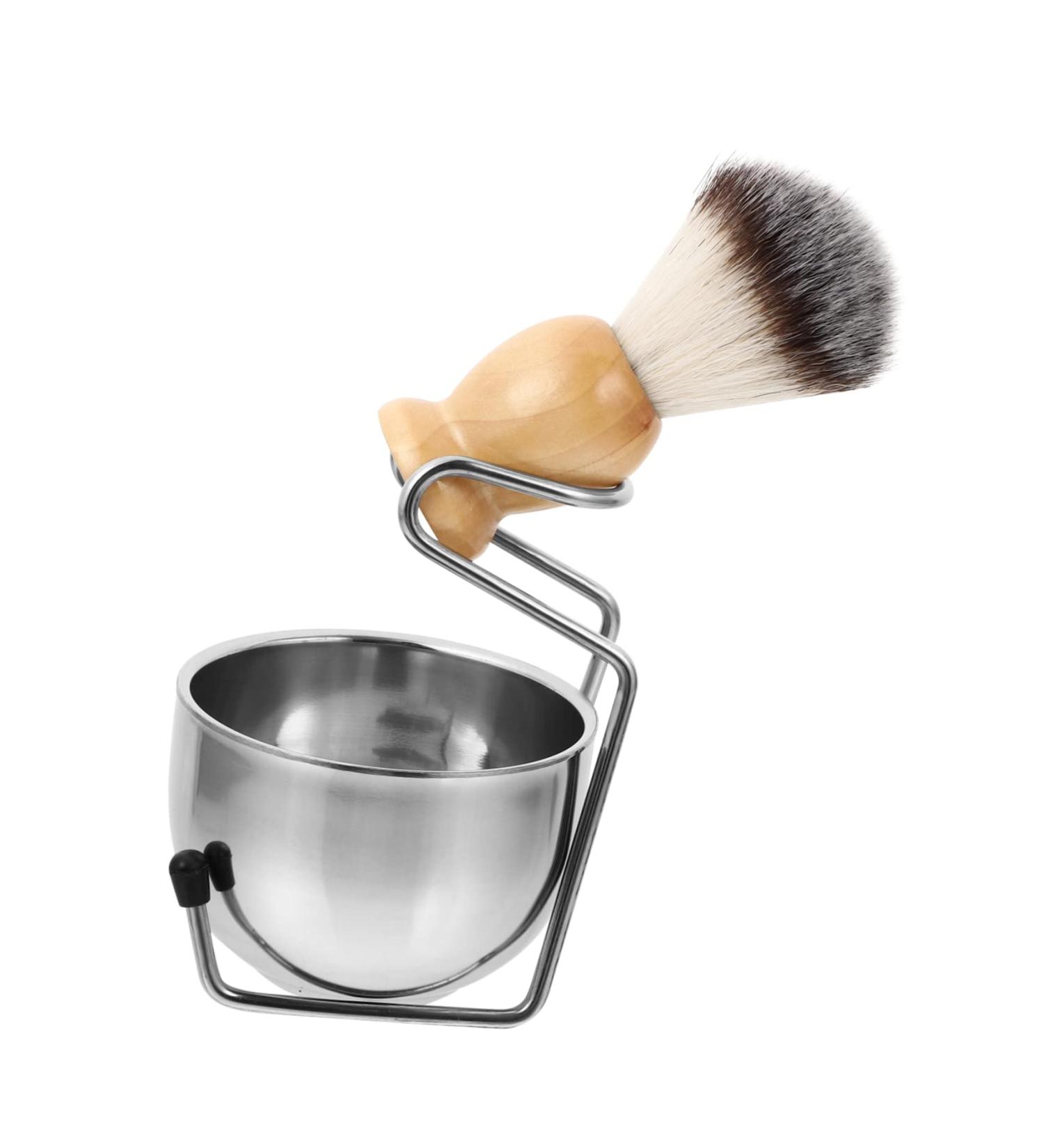 Men's Travel Brush Border Set - Barber Skin Care Kit with Shaving Brushes Bowl & Accessories | International Shipping - Buy Online on GoSupps.com