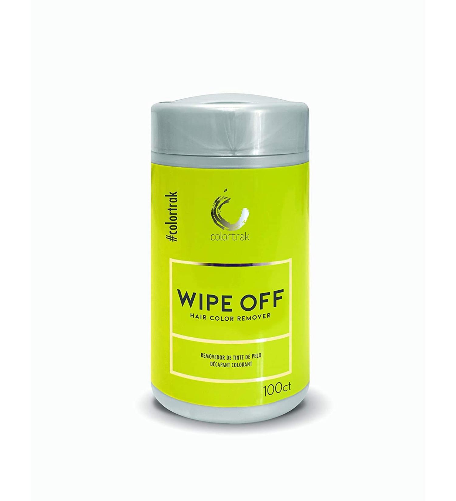 Colortrak Hair Color Remover Wipes Dispenser with Aloe - 100 Non-Irritating Towelettes for Easy Stain Removal - Buy Online on GoSupps.com
