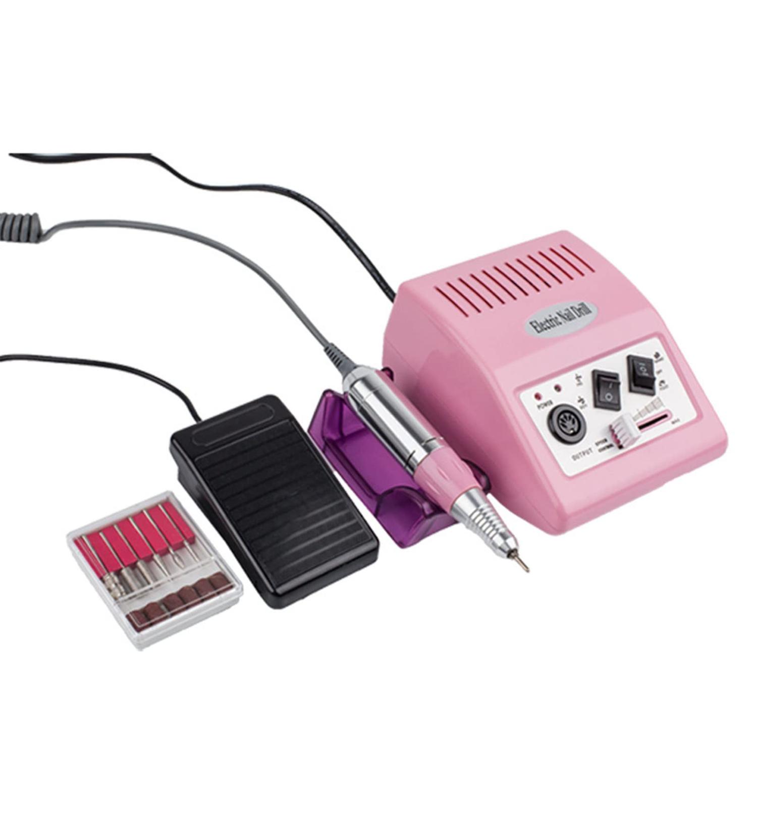 CYzpf Professional Nail Drill Machine Portable 25000RPM Electric Nail Drill for Acrylic Nails with Metal Drill Gel Nails Removing Shaping Buffing for Home Salon Use Pink One Size - Buy Online on GoSupps.com