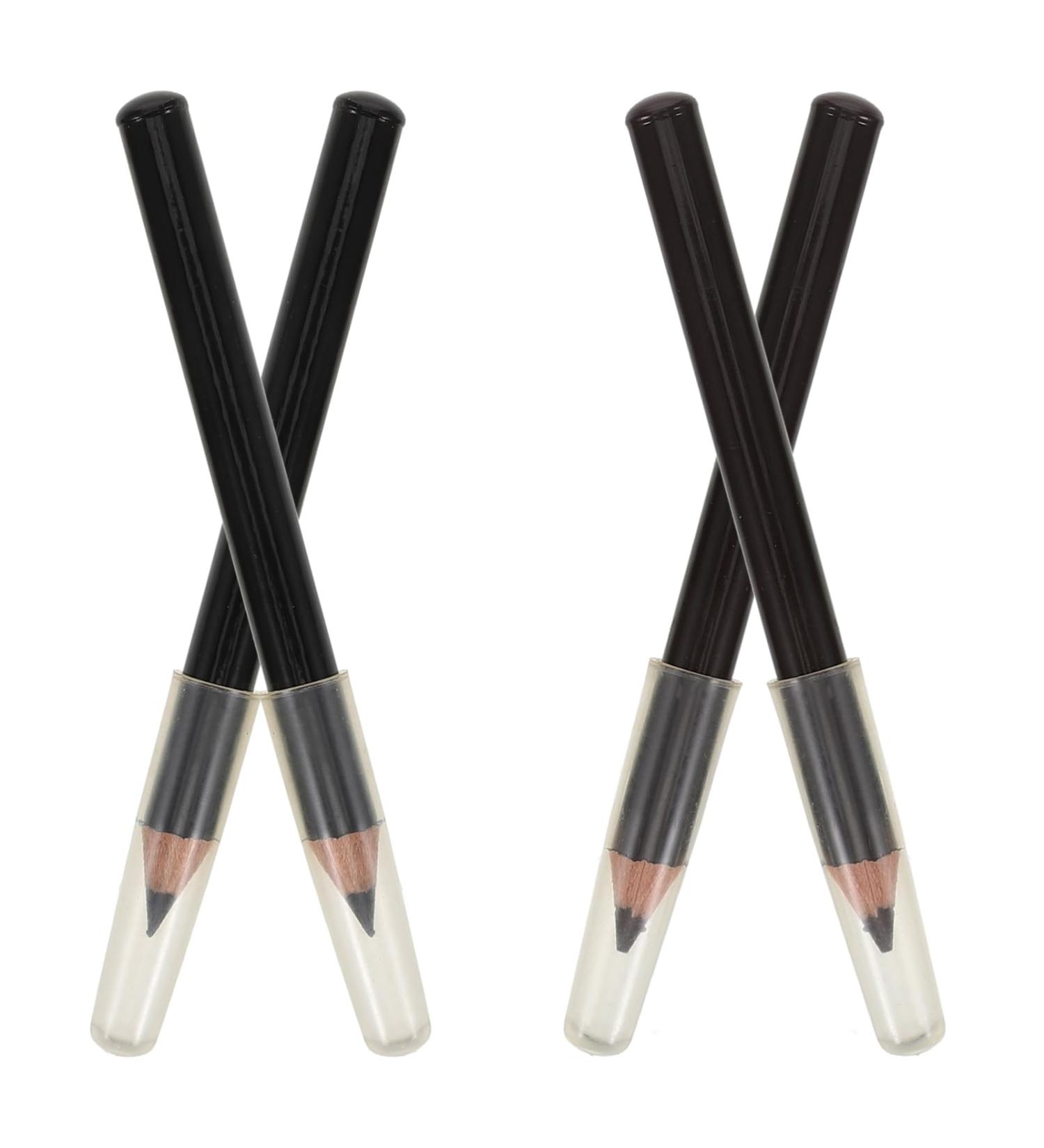 Outanaya 4pcs Wooden Eyebrow Pencil Makeup Brow Pencil Brow Filler Pen Eye Brows Pencil Shaper Eye Pencil - Buy Online on GoSupps.com
