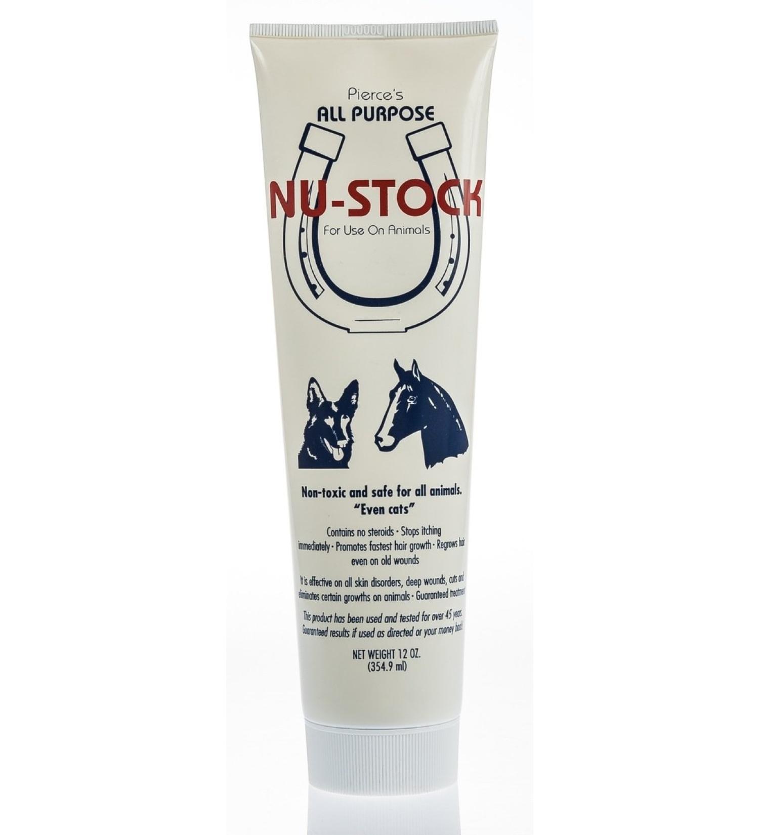 All Purpose Animal Nu-Stock Ointment Stops Itching Immediately 12 Oz. tube