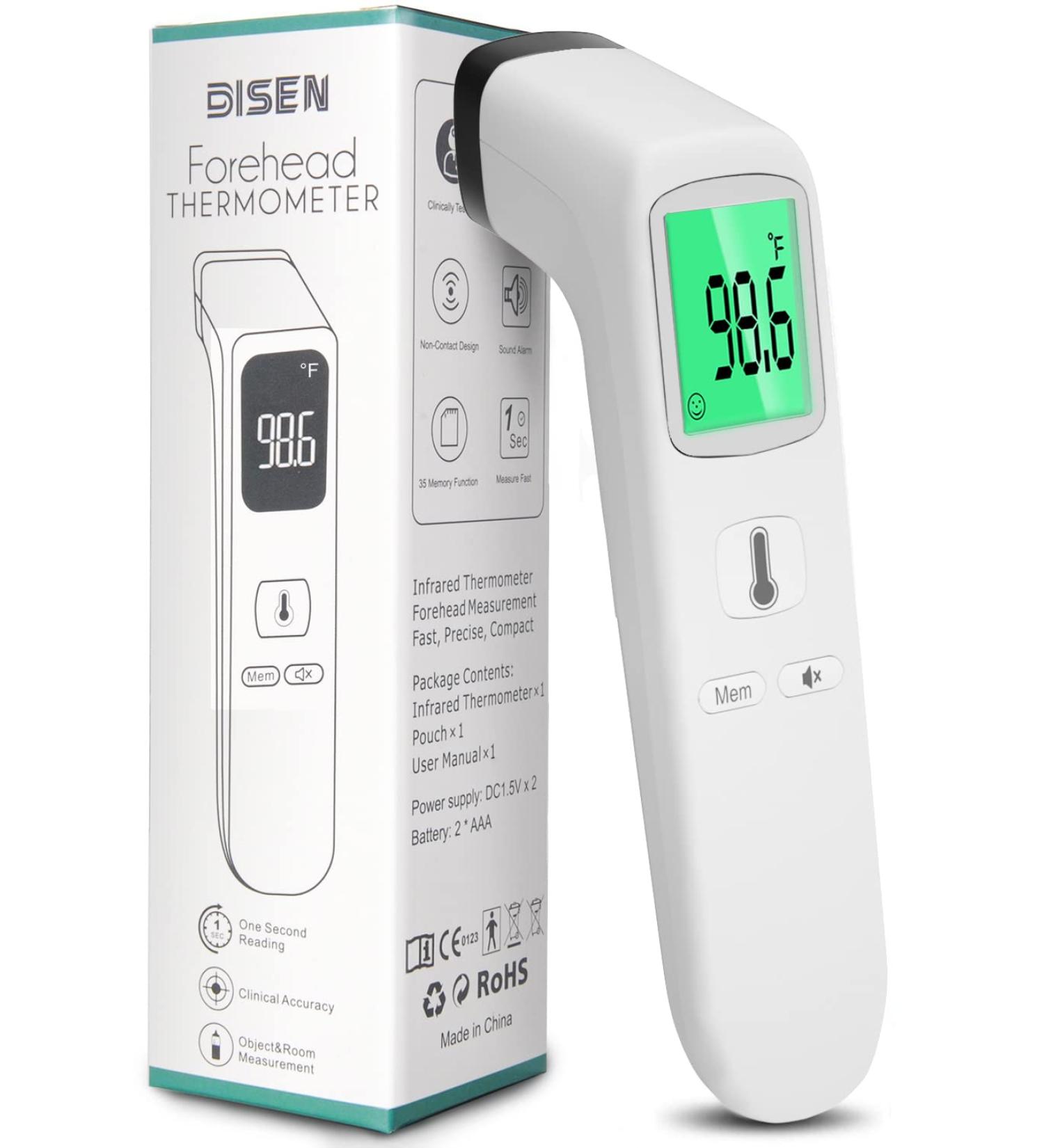 Infrared Non-Contact Thermometer for Adults & Kids - 3-in-1 Digital Fever Detector - Buy Online on GoSupps.com