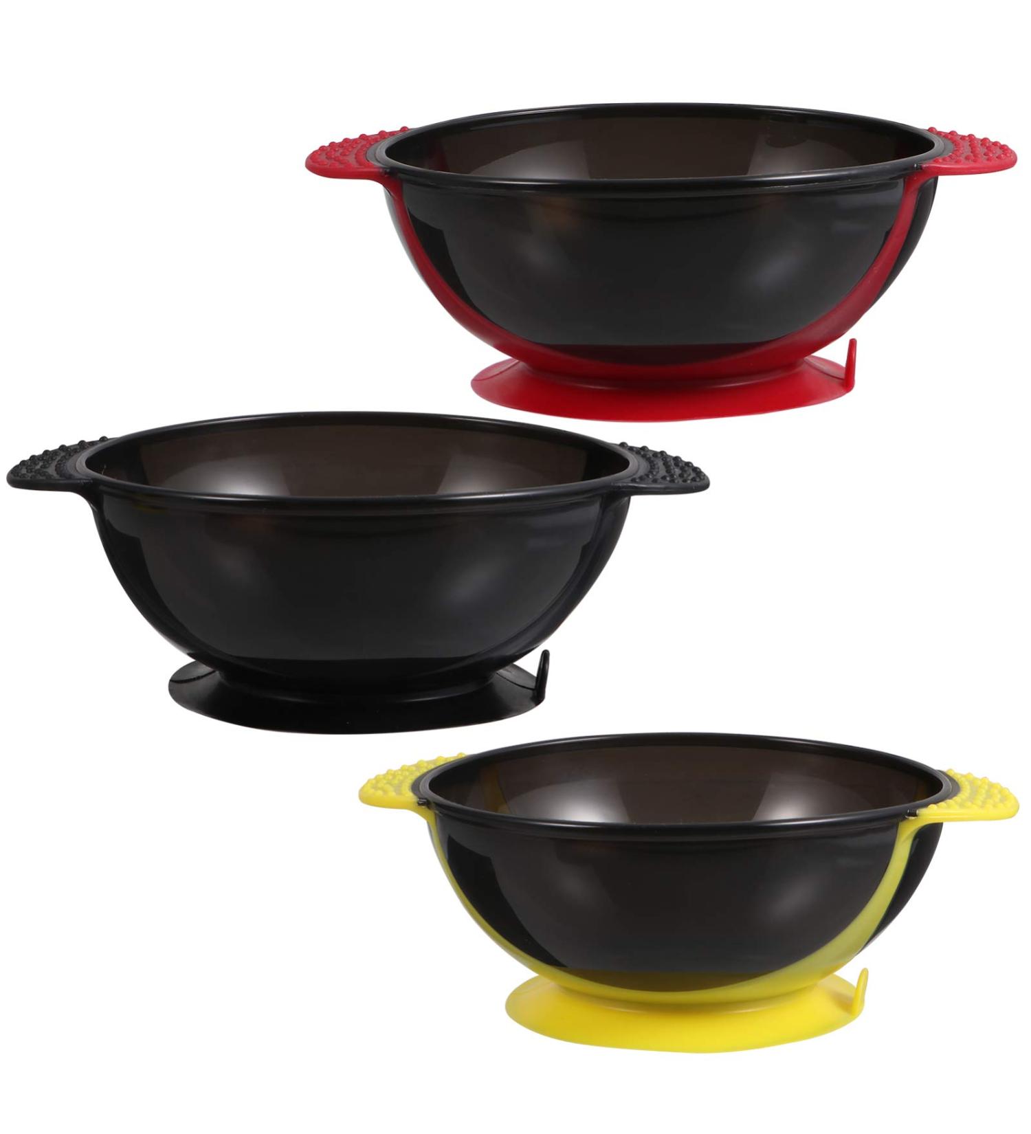 Lurrose 3Pcs Silicone Hair Color Mixing Bowls - Essential Hair Dye Tools for Salon & Home Use - International Shipping Available - Buy Online on GoSupps.com