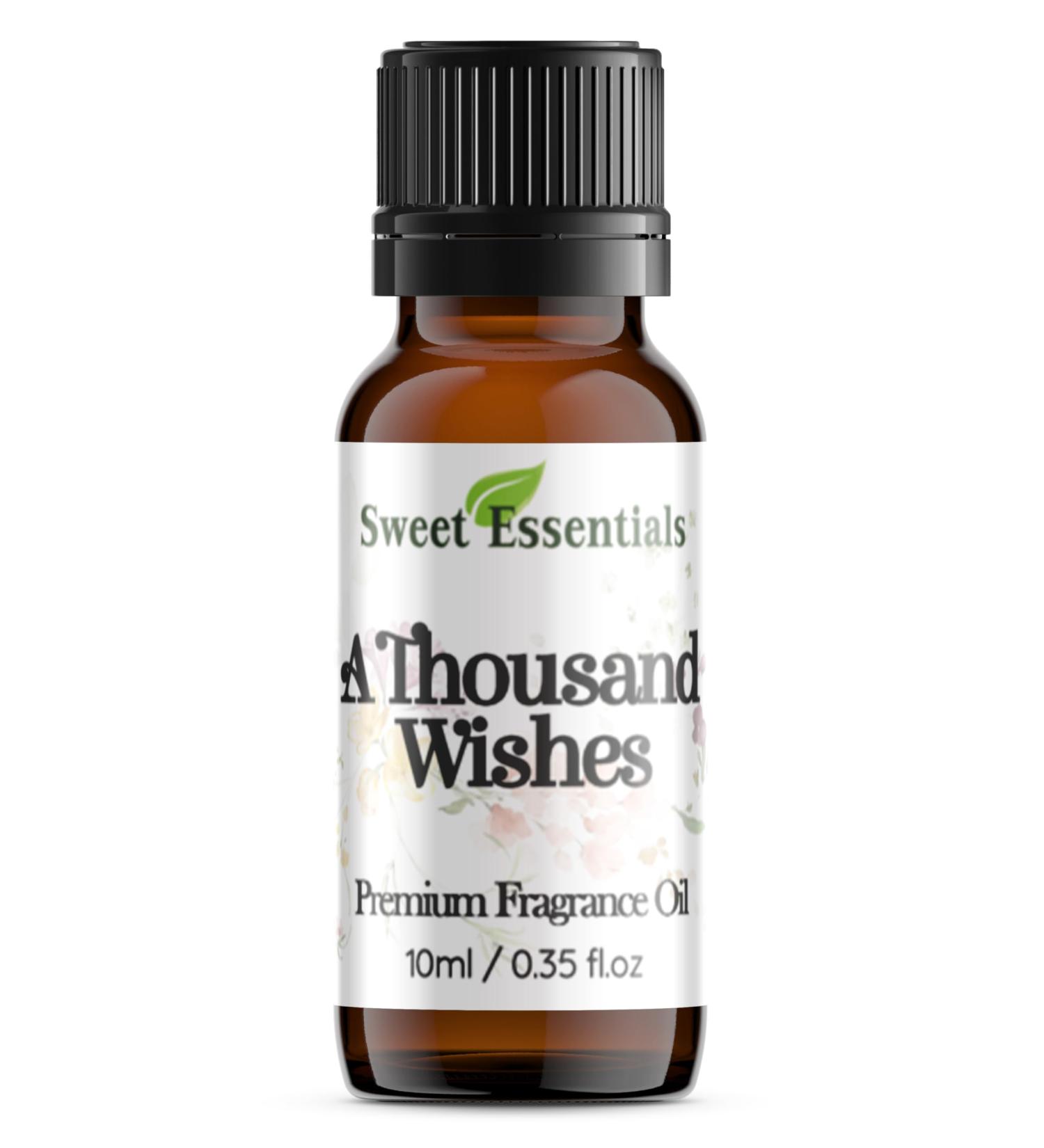 A Thousand Wishes Type 10ml (0.35fl oz) Premium Fragrance Oil Aromatherapy Diffuser Crafts Soap Home Scents Bath & Body DIY Parfum and Much More. Versatile & Long-Lasting by Sweet Essentials - Buy Online on GoSupps.com