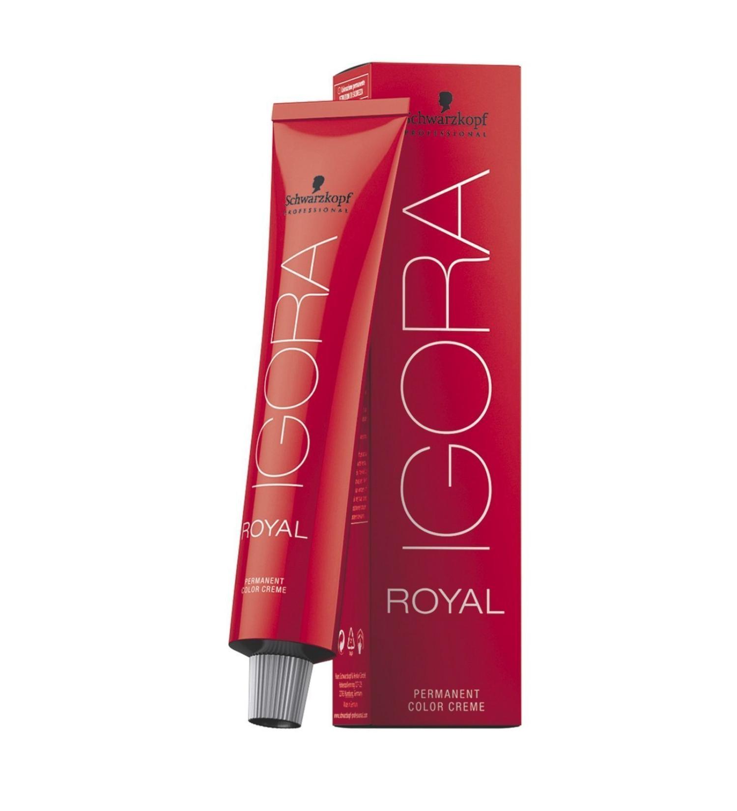 Schwarzkopf Igora Royal 7-55 - Medium Blonde Gold Extra Hair Colour/Tint 60ml Tube by Ignora Royal