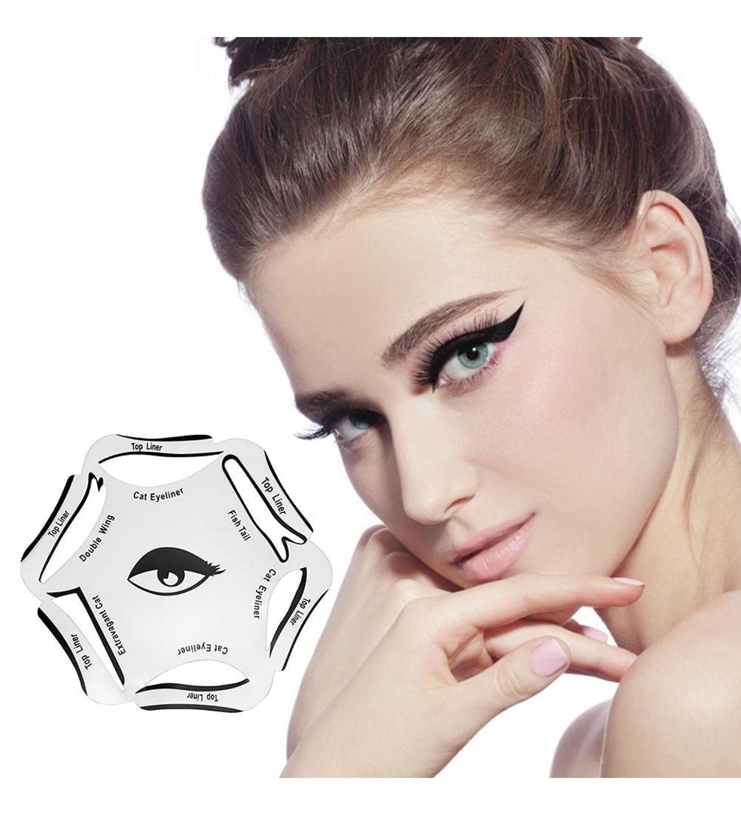 2 Pcs Eyeliner Stencils - Easy-to-Use Eyeliner Template Set - Buy Online on GoSupps.com