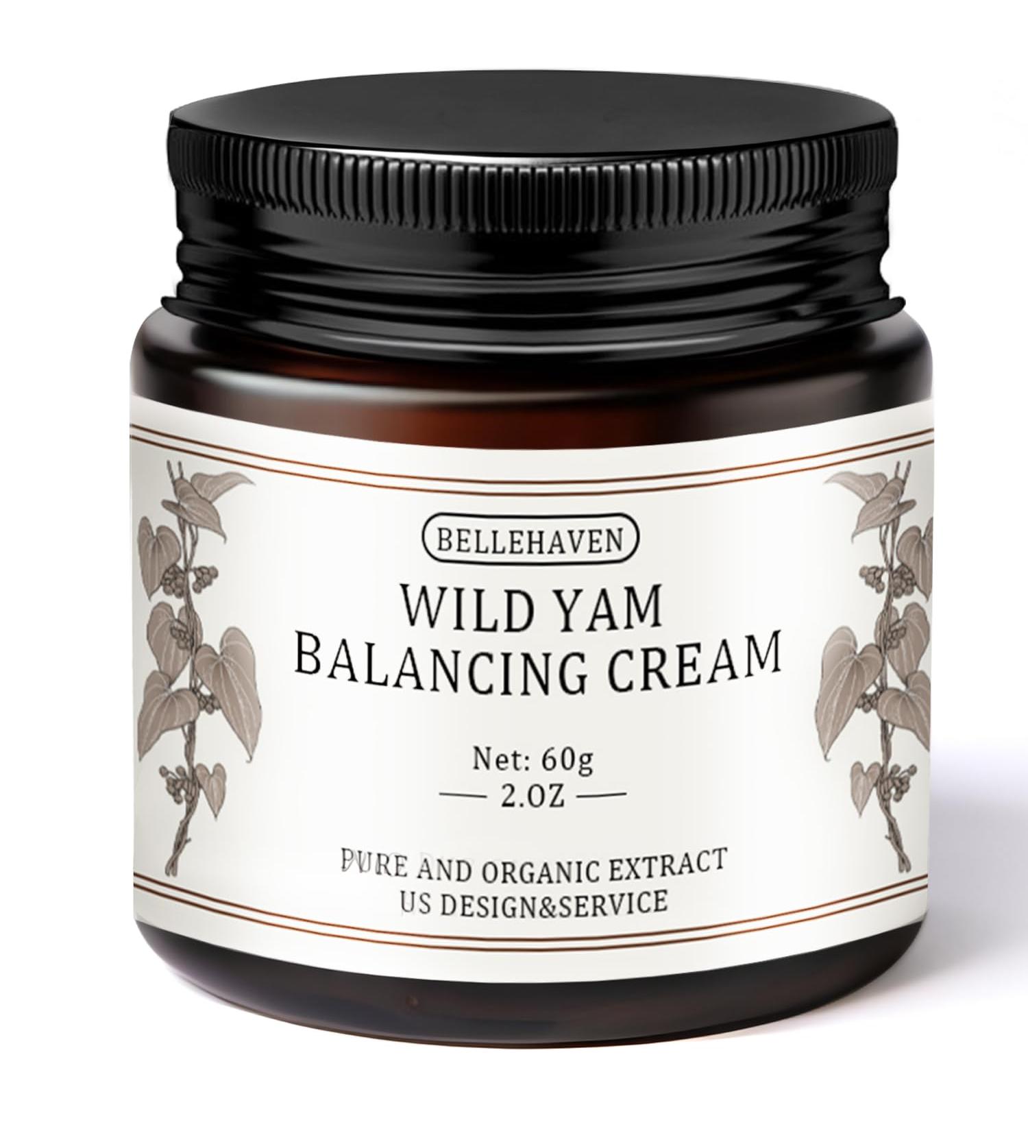 Organic Wild Yam Cream for Hormone Balance | Natural Lavender Scent | PMS & Menopause Relief | 2oz - All Skin Types - Buy Online on GoSupps.com