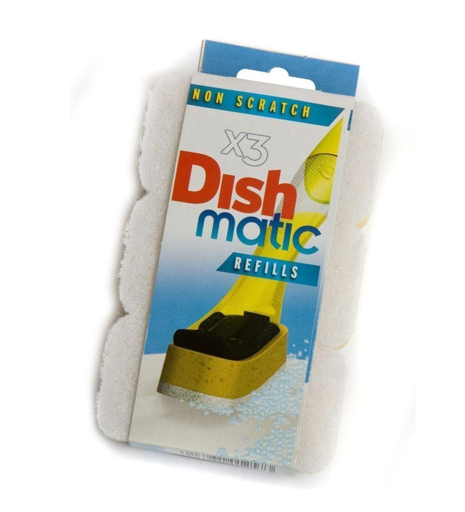 9 Non Scratch Dishmatic White Refill Sponges - Buy Online on GoSupps.com