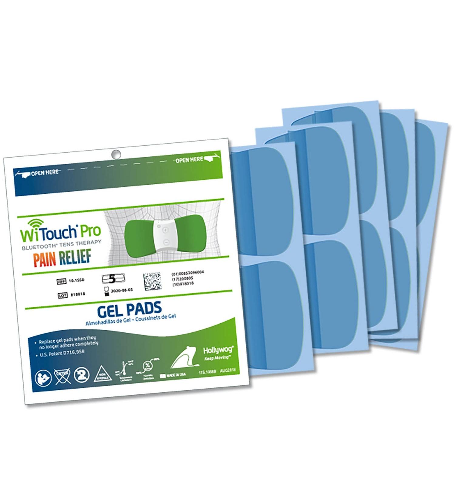 Hollywog TENS Unit & Aleve Direct Therapy Pads Replacement - 10 Reusable Gel Electrode Pads - Buy Online on GoSupps.com