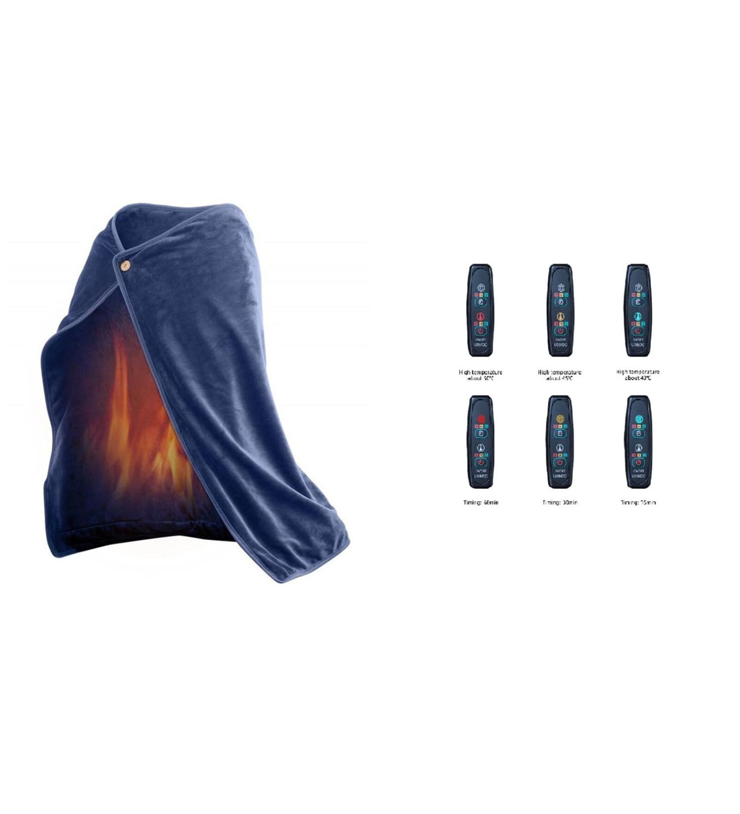 Shop Heated USB Scarf - Portable Heated Throw Blanket with 3 Heat Settings & Timers for Home Office & Travel - Fast International Shipping - Buy Online on GoSupps.com
