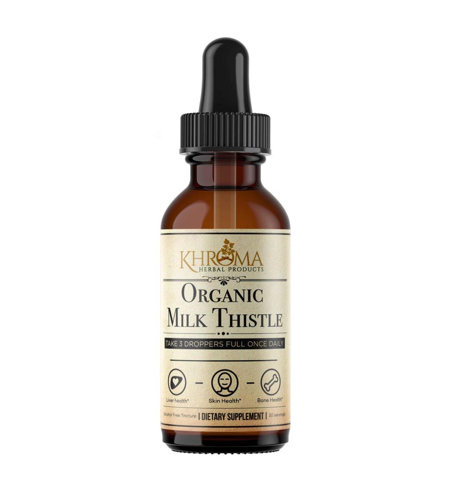 Khroma Herbal Products Organic Milk Thistle - 2 oz Liquid - 30 Servings