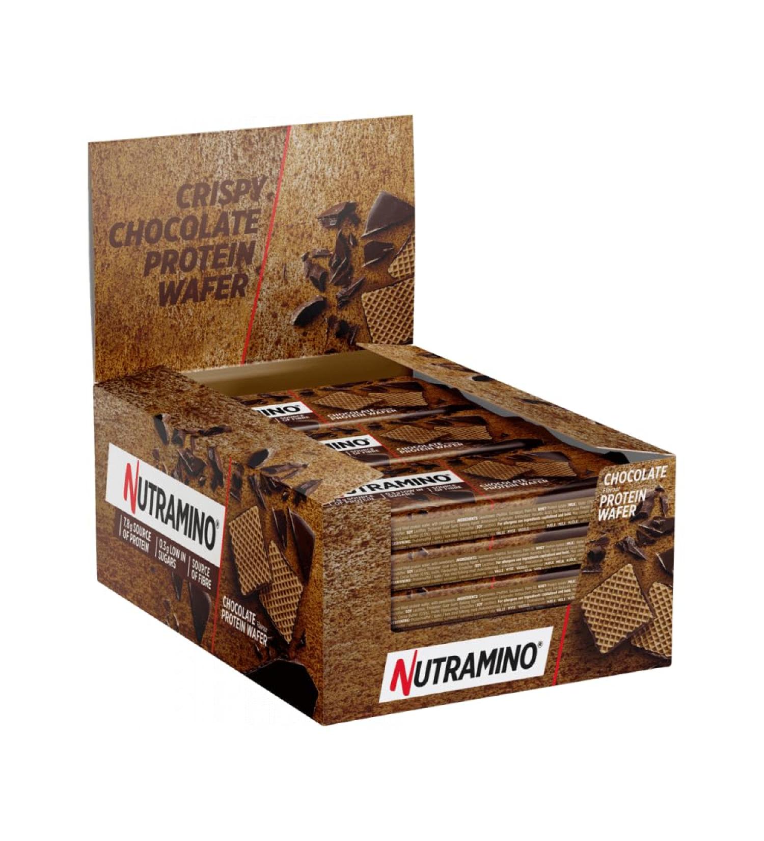 Nutramino Nutra-Go Protein Wafer Chocolate 12 x 39g 5707577123891 Chocolate 12x39g - Buy Online on GoSupps.com