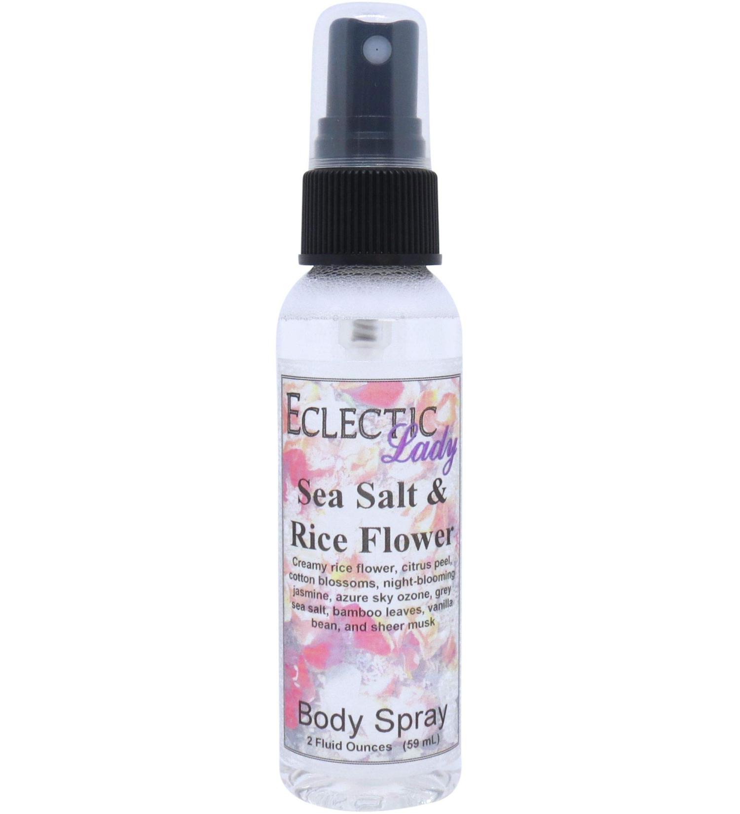 Sea Salt and Rice Flower Body Spray 2 ounces Body Mist for Women with Clean Light & Gentle Fragrance Long Lasting Perfume with Comforting Scent for Men & Women Cologne with Soft Subtle Aroma For 2 Fluid Ounces - Buy Online on GoSupps.com