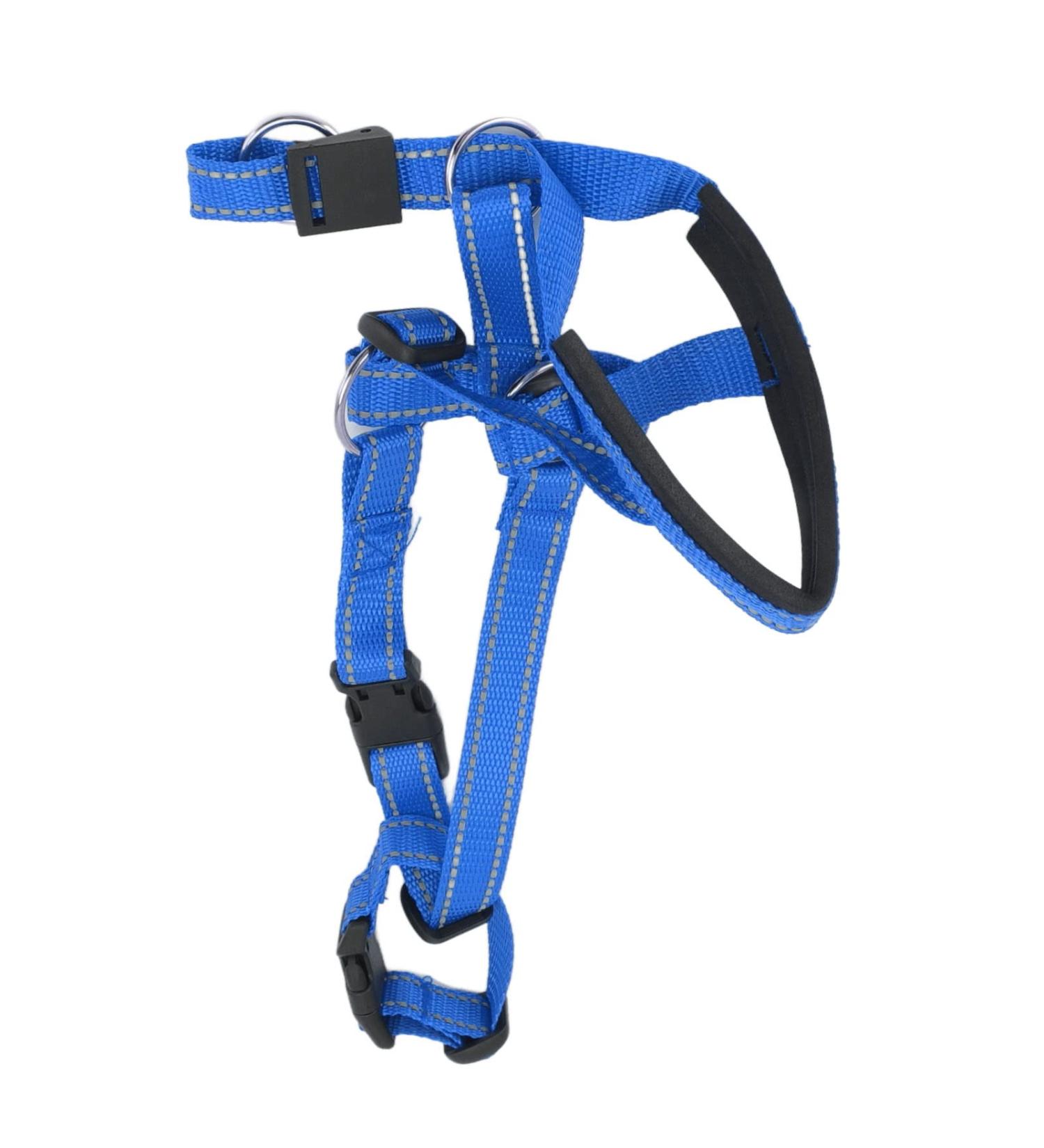 Pet Headcollar Stops Pets From Pulling Dog Head Collar Dog Head Halter with Safety Strap for Outdoor Walk Headcollars Collars (Blue) L Blue - Buy Online on GoSupps.com