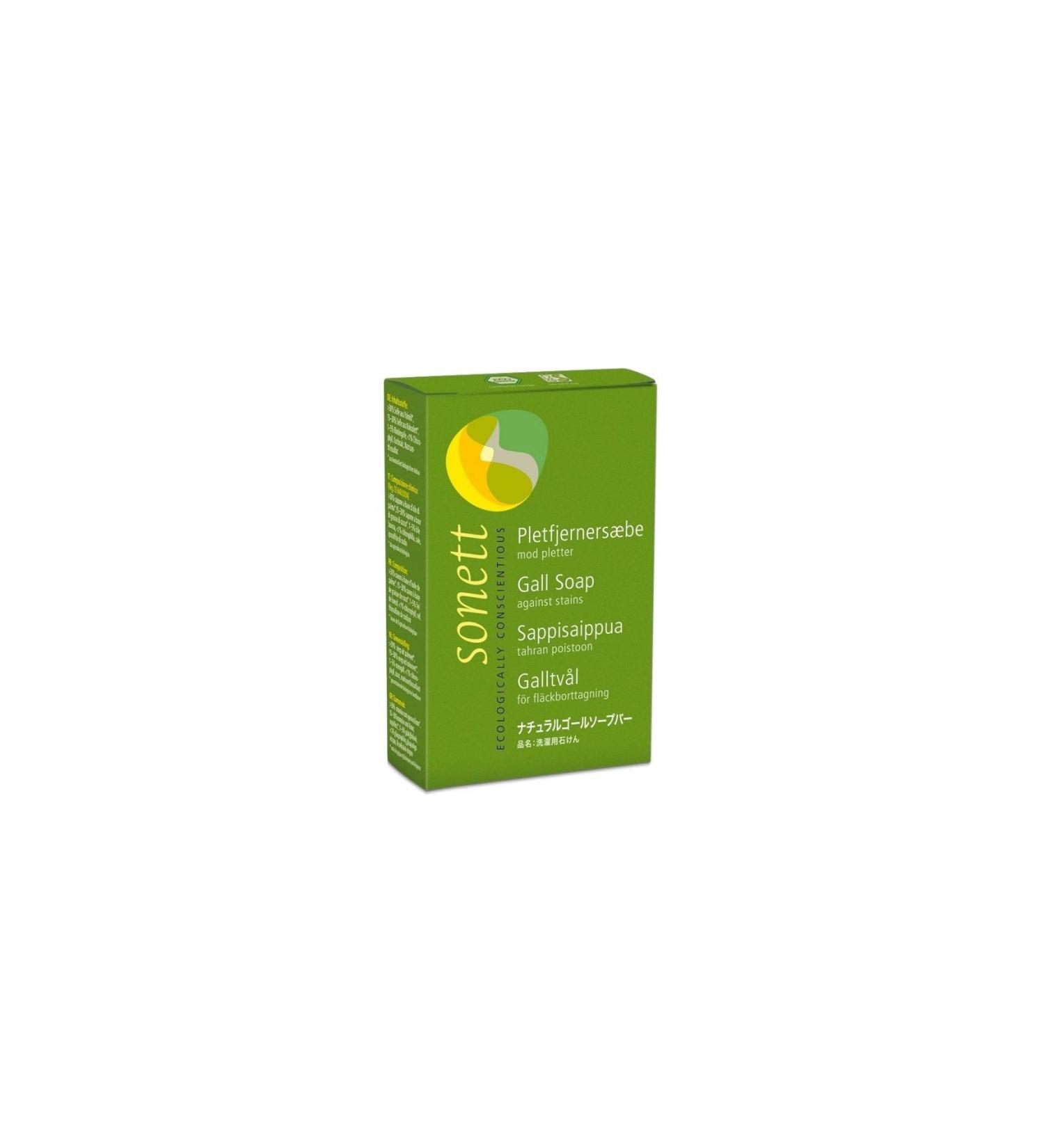 Sonett Organic Traditional Stain Removers Gall Soap - Effective on Ink Blood Grease Fruit Marks (Pack of 1) - International Shipping Available - Buy Online on GoSupps.com