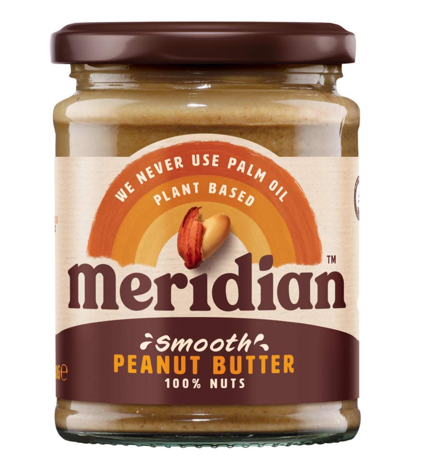 Meridian Smooth Peanut Butter Salt Free 280g (Pack of 4) - Buy Online on GoSupps.com