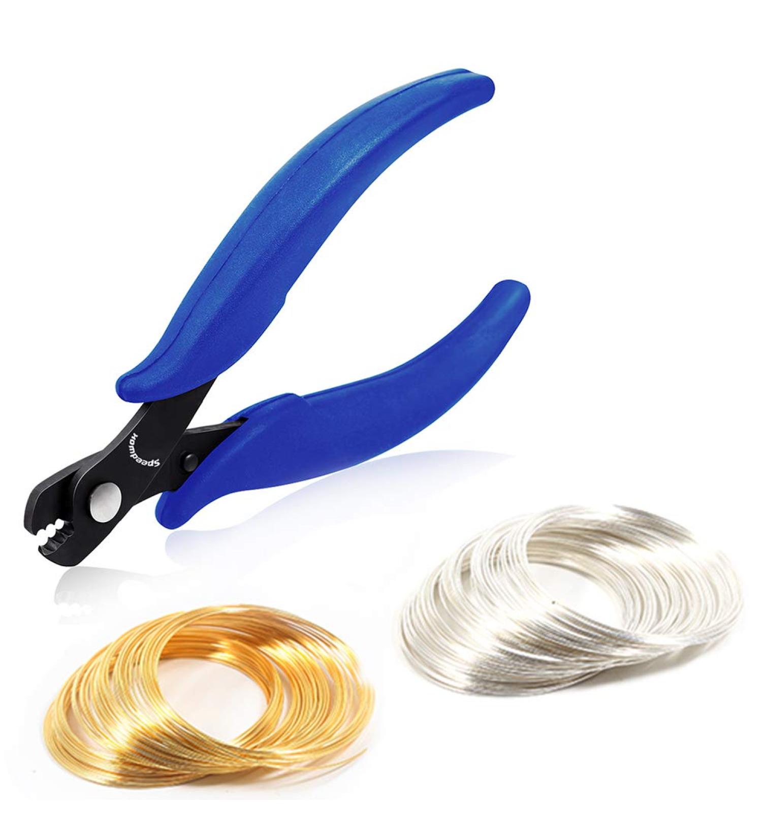 SPEEDWOX 5.5 Memory Wire Cutting Pliers & 200 Loops Set - Jewelry Making Supplies - Buy Online on GoSupps.com