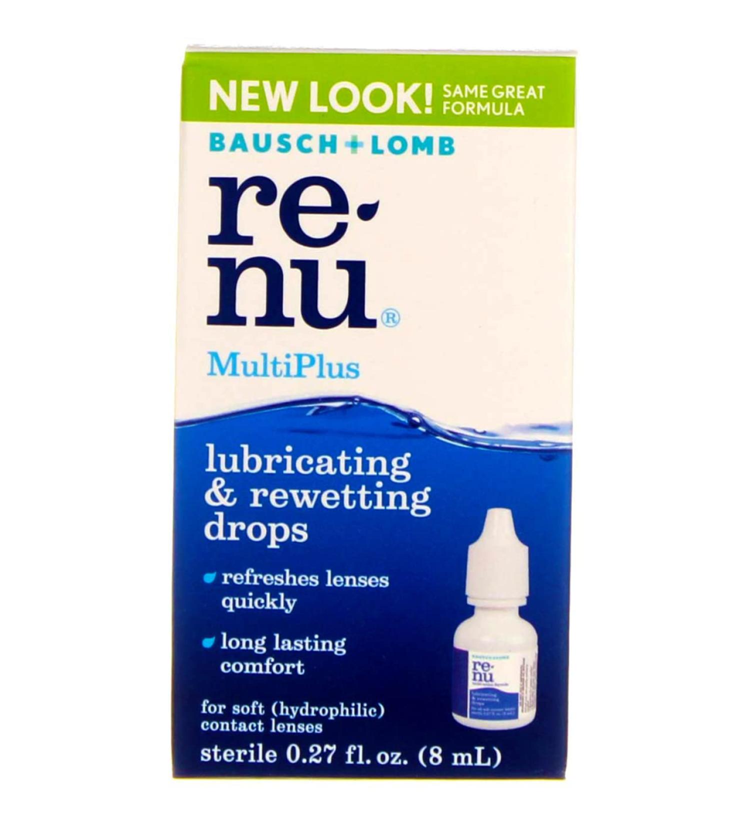 Buy B&L Lube Rewet Drops - Bausch & Lomb Renu Lubricating Eye Drops 0.27z | Fast International Shipping - Buy Online on GoSupps.com