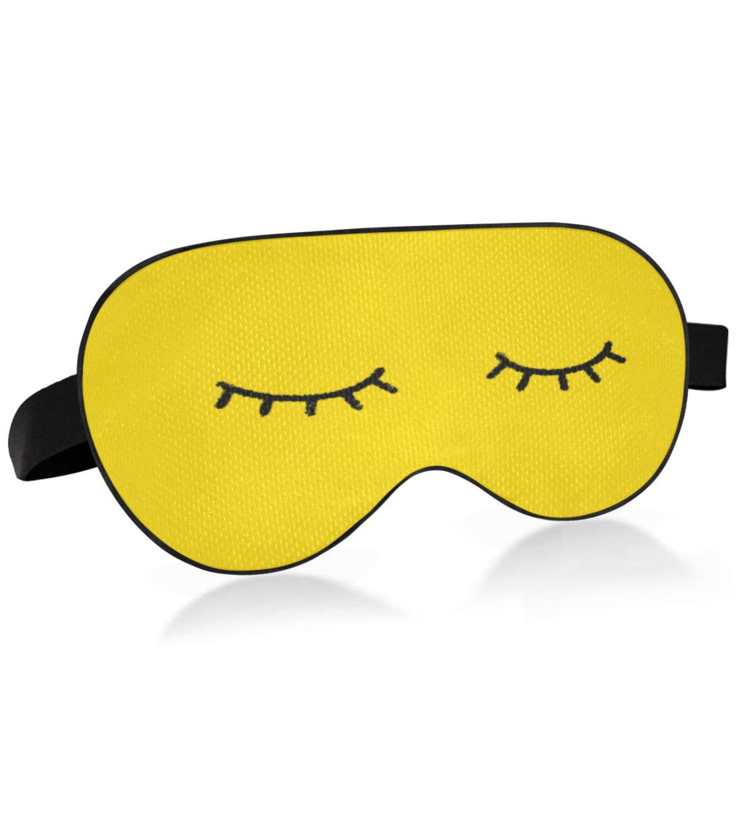 Sleep Mask | Light Blocking Eye Mask for Sleeping | Adjustable Soft Blindfold for Men & Women | Ideal for Travel & Naps - Buy Online on GoSupps.com