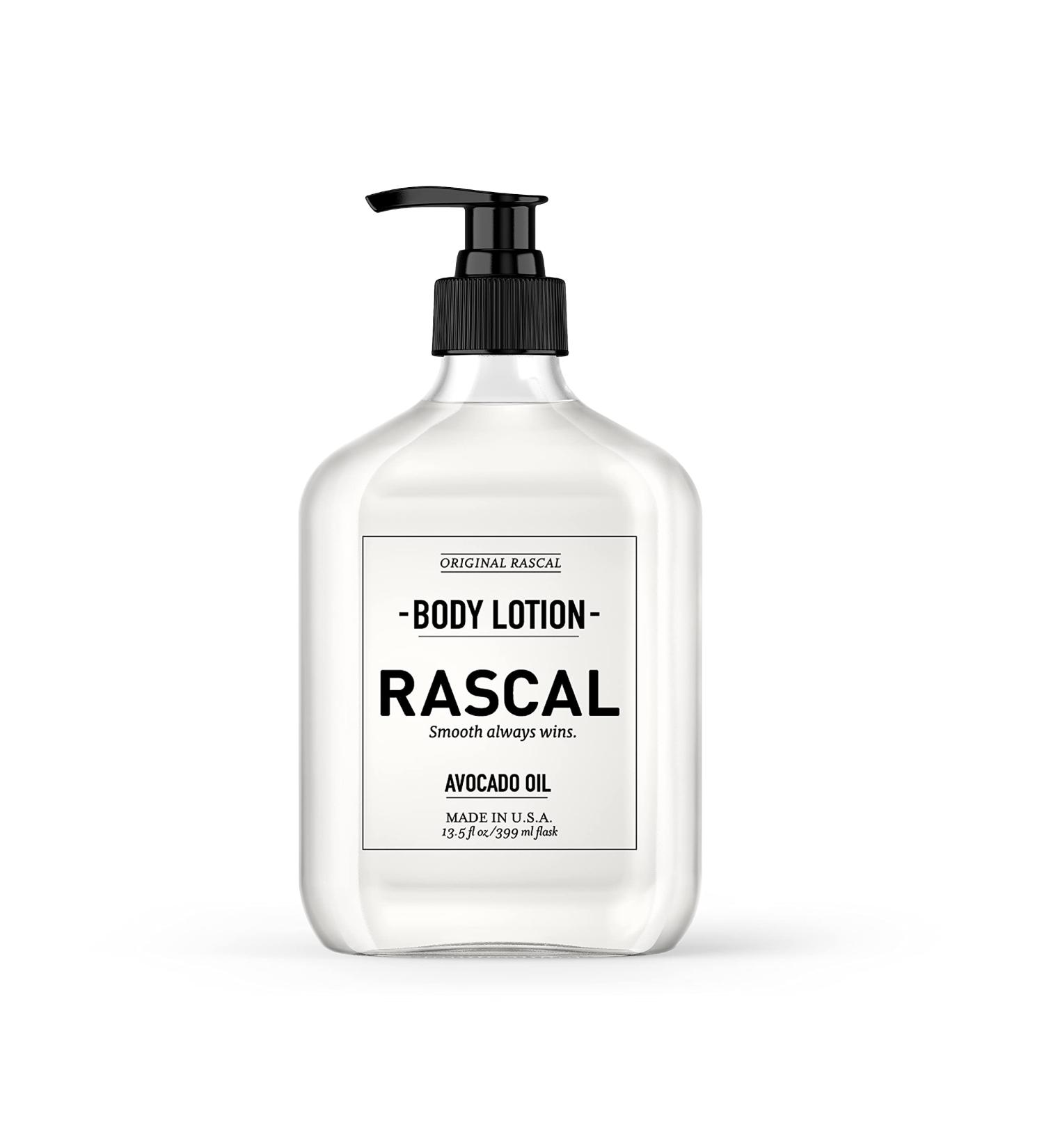 Rascal Body Lotion for Men | Avocado & Jojoba Oil | 13.3 oz | Hydrating Skin Care - Buy Online on GoSupps.com