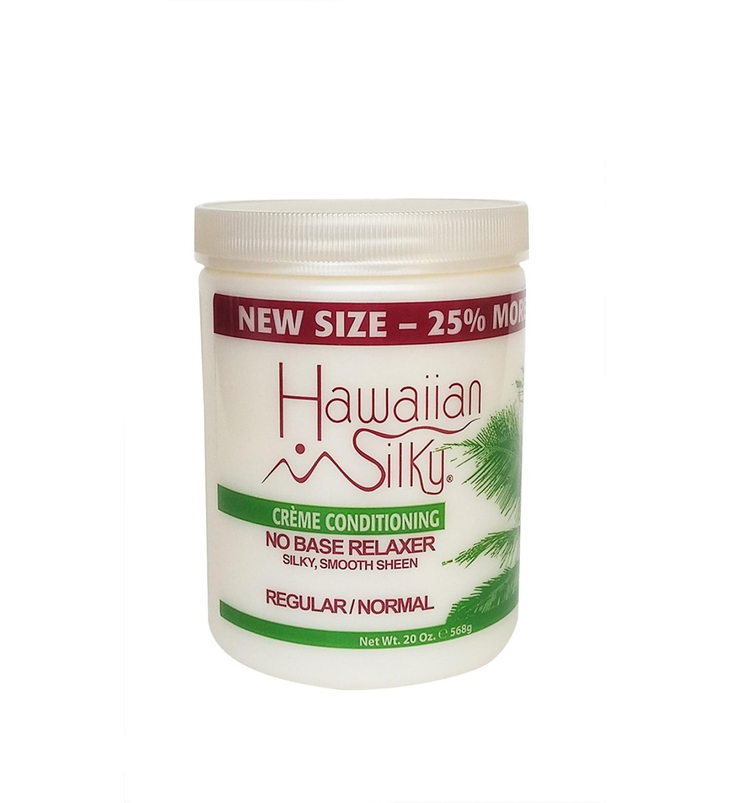 Hawaiian Silky No Base Relaxer Regular White 20 oz - Smooth & Silky Hair Treatment - Buy Online on GoSupps.com