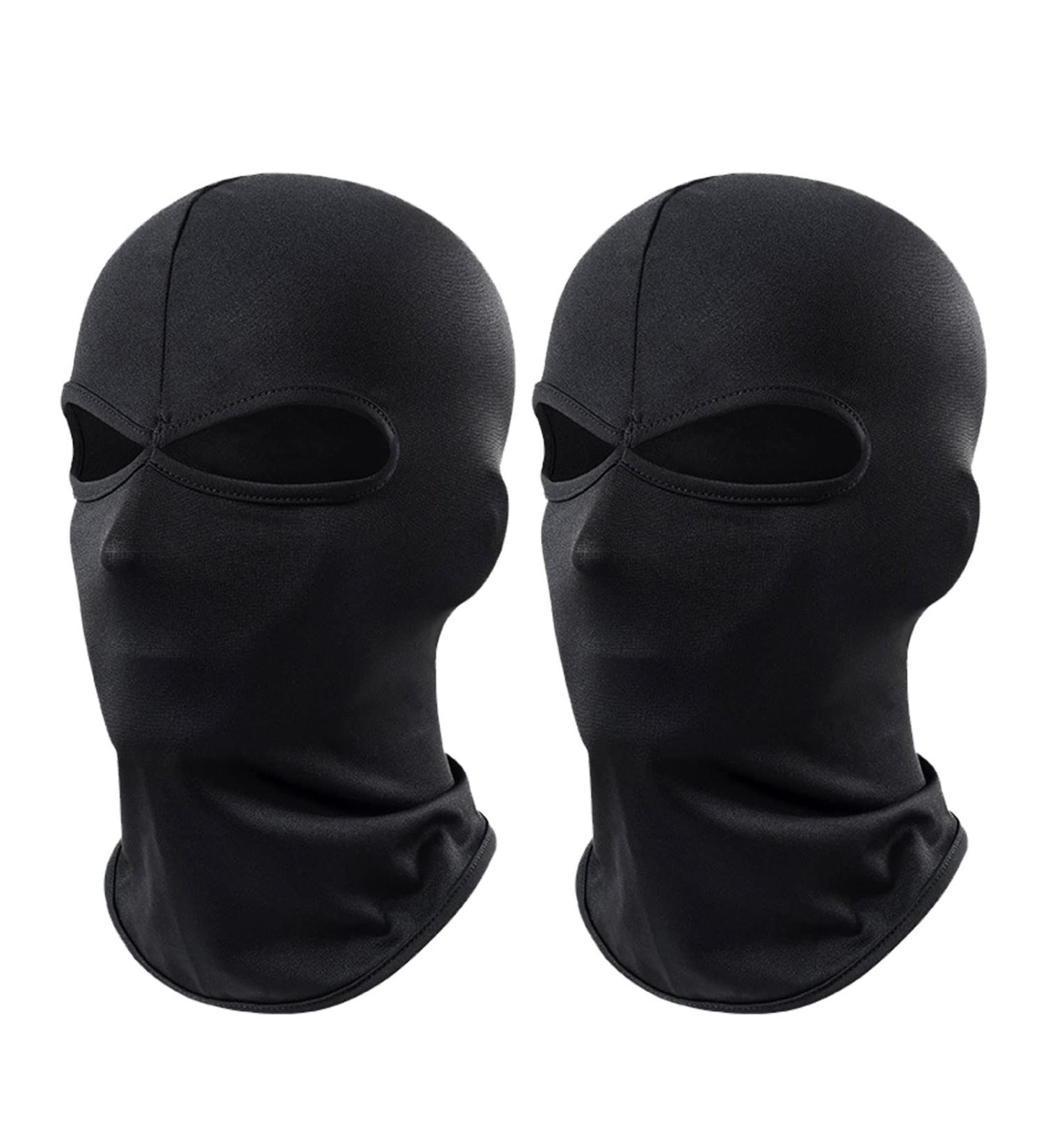 MIVAIUN 2 Pack Balaclava Masks - Black Motorcycle & Ski Face Masks for Men & Women | Thin Breathable & Versatile for Outdoor Sports - Buy Online on GoSupps.com