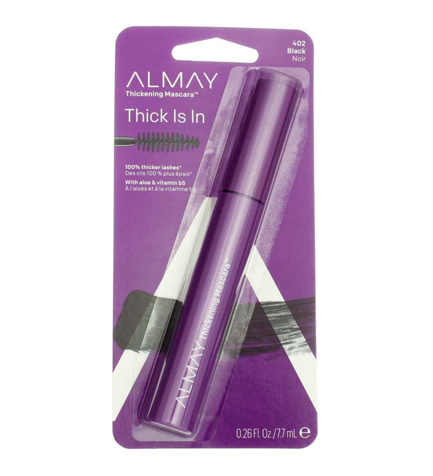 Almay One Coat Nourishing Thickening Mascara Black 402 - .4 fl oz - Long Lasting Formula - Buy Online on GoSupps.com