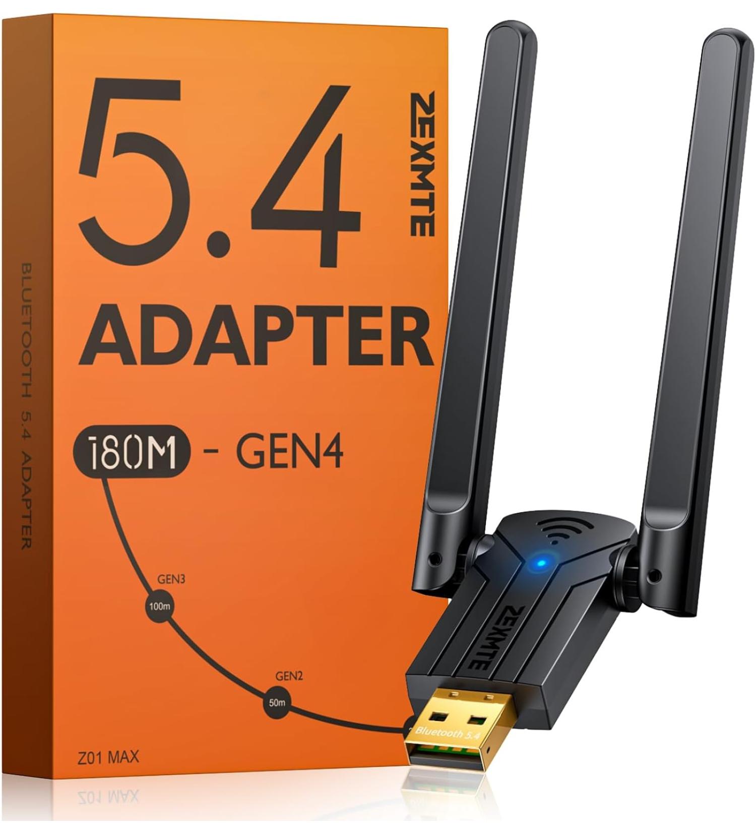 ZEXMTE Long Range USB Bluetooth Adapter for PC 5.4 - Buy Online on GoSupps.com