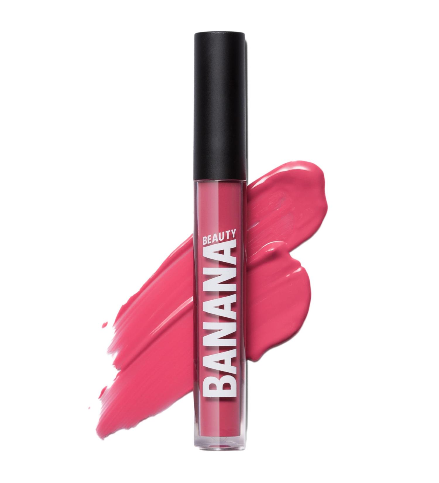 Banana Beauty Semi Matte Liquid Lipstick - OH-LA-Licious Bright Pink | 10h Long-Lasting Moisture Protection & Volume | Buy Internationally - Buy Online on GoSupps.com