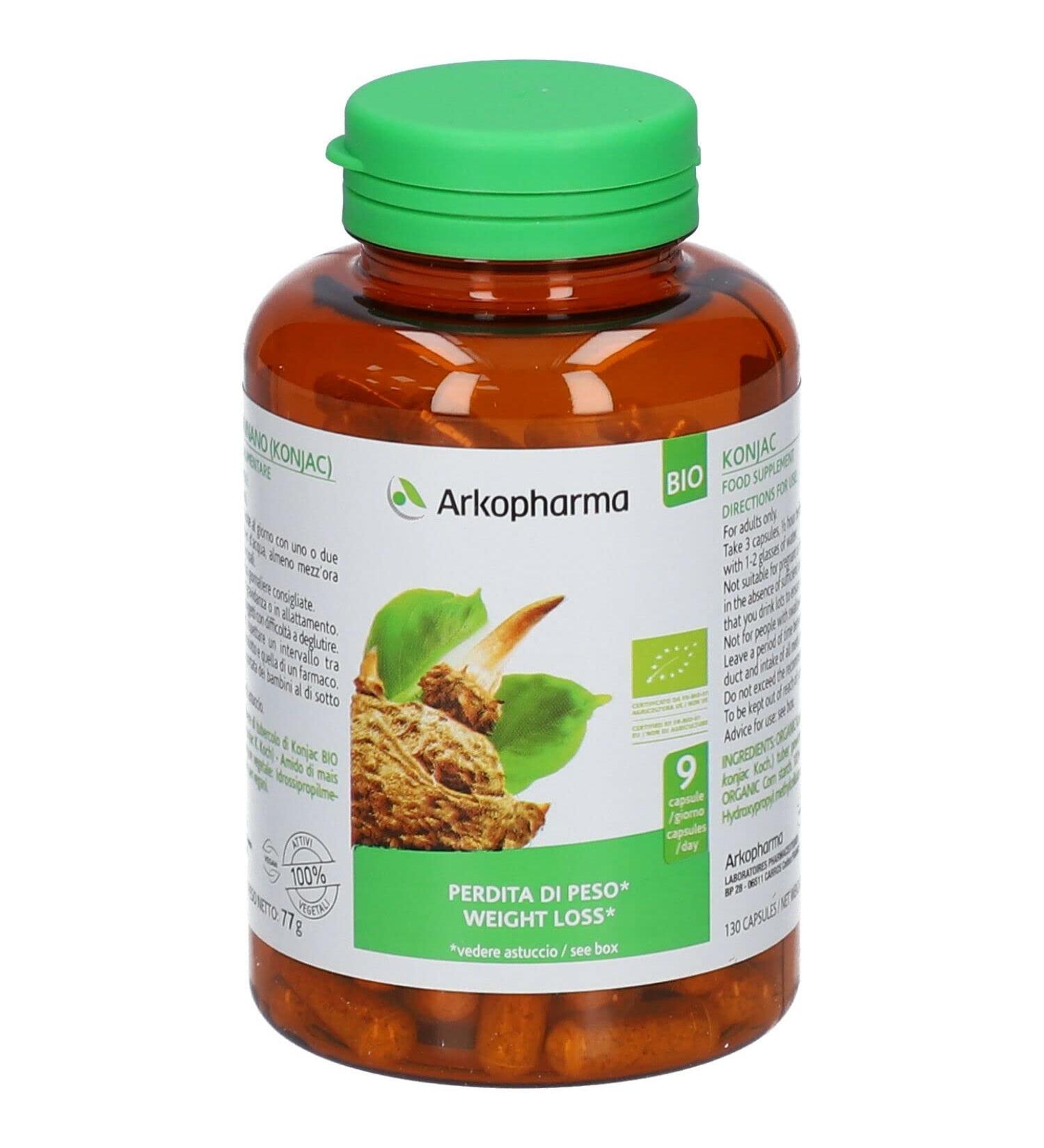 Arkopharma Arkopharma Arkocapsule Glucomannano Integratore 130 capsules