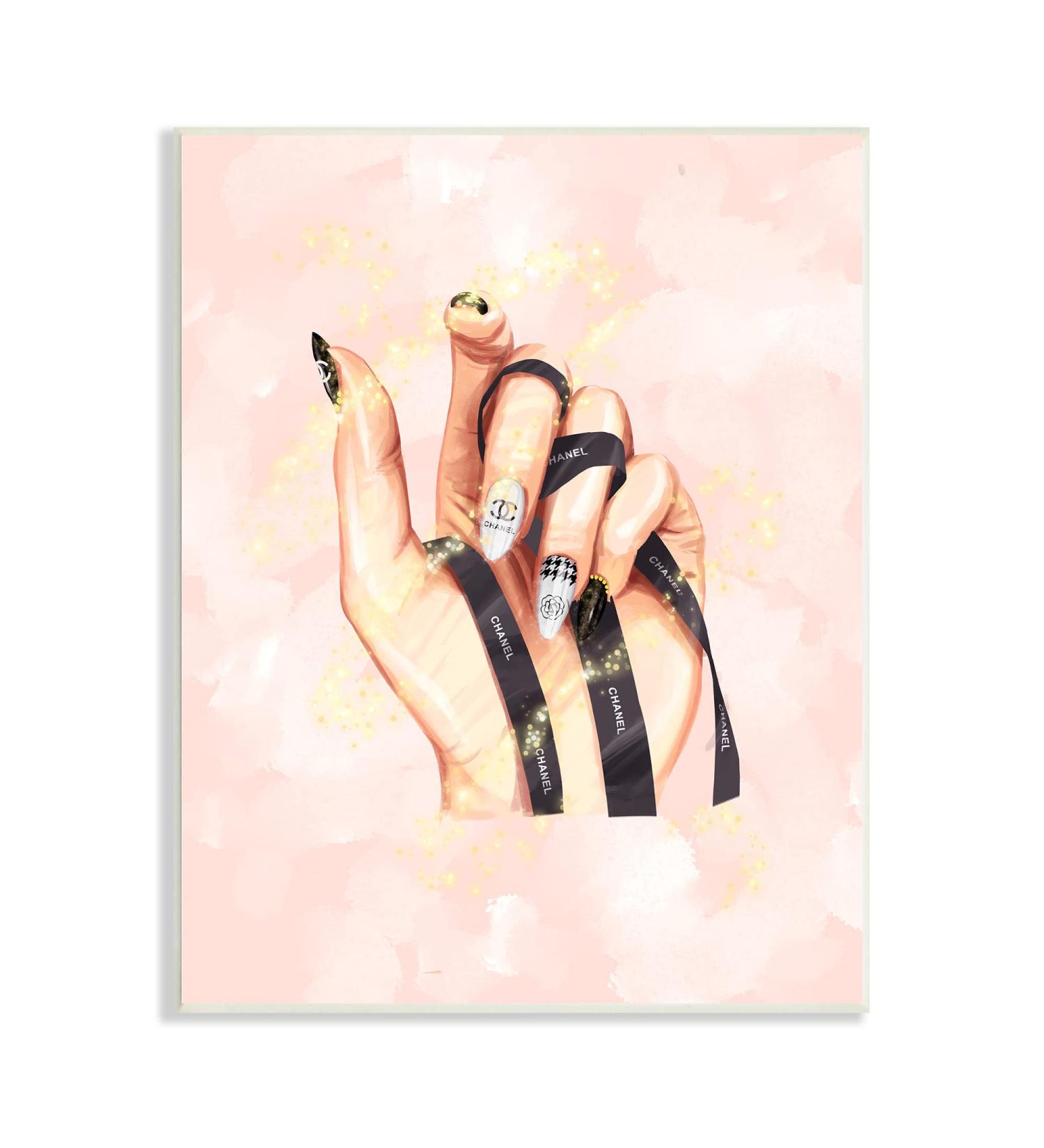 Stupell Industries Glam Nail Polish Hand Fashion Style Stars Design by Ziwei Li - Buy Online on GoSupps.com