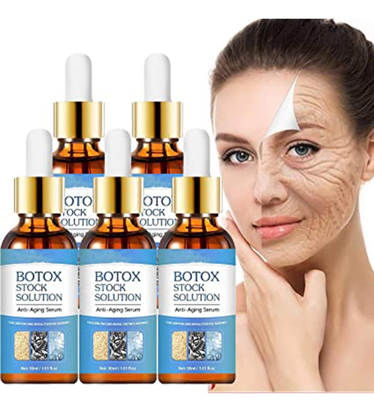 Botoxlux Collagen Anti Aging Serum - Instant Face Tightening | Wrinkle Cream | Bot_ox Stock Solution - 5pcs - Buy Online on GoSupps.com