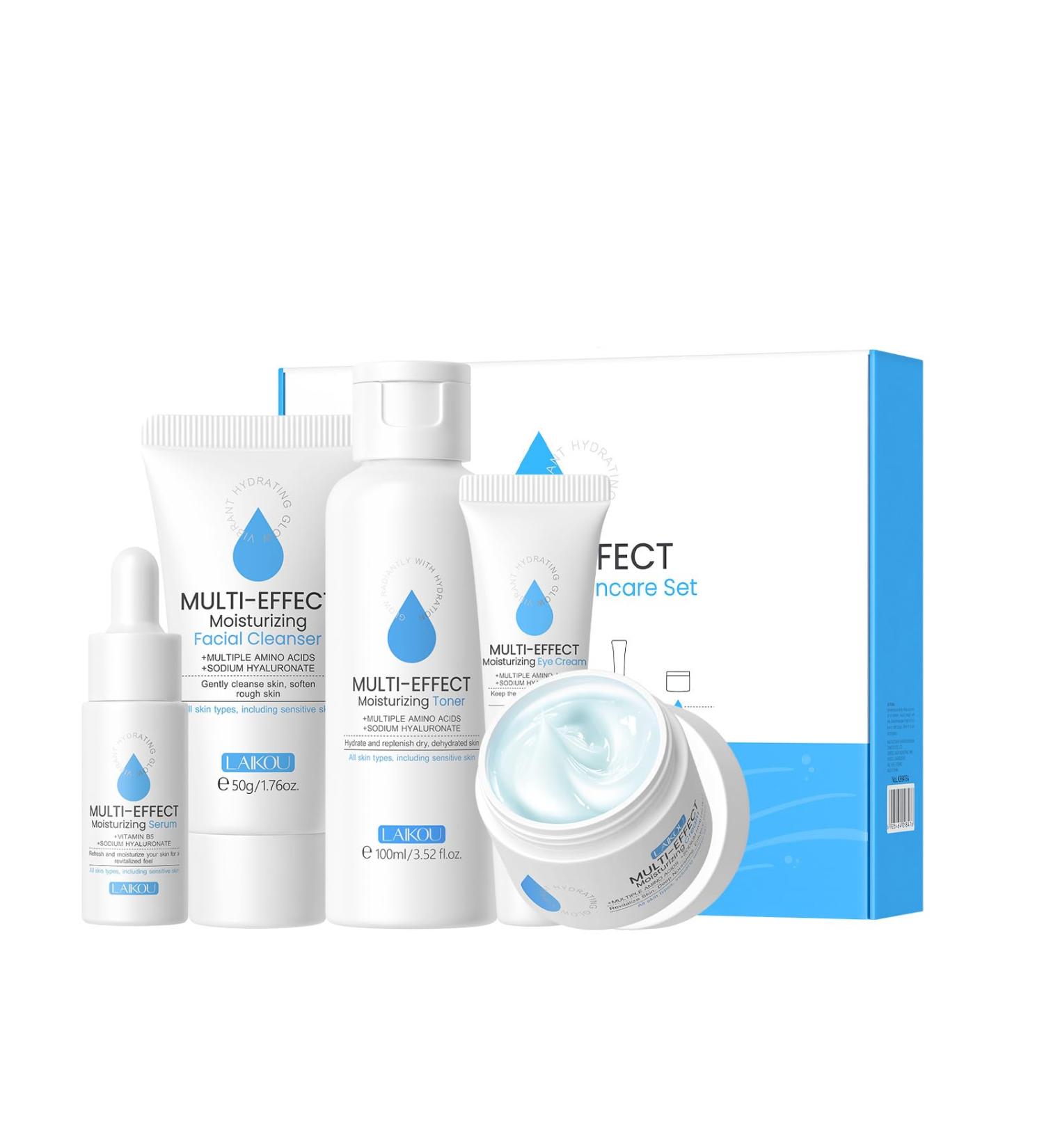 Skin Care Gift Set for Teen Girls Facial Care Sets & Kits with Cleanser Toner Serum Eye Cream & Face Cream Gentle Cleanser Moisturizer & - Buy Online on GoSupps.com